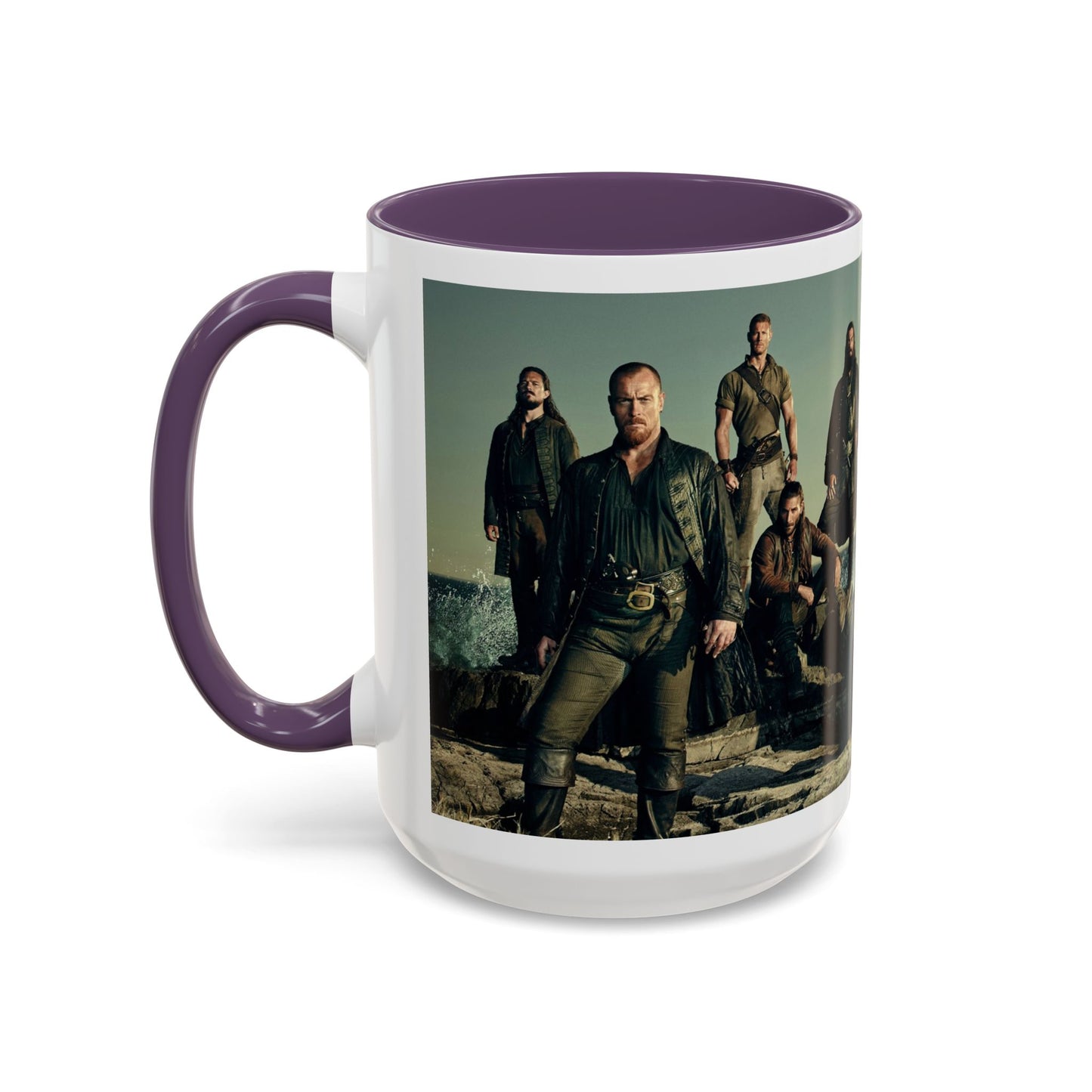 Black Sails Accent Coffee Mug - 11oz & 15oz | For Fans of Adventure & Pirates