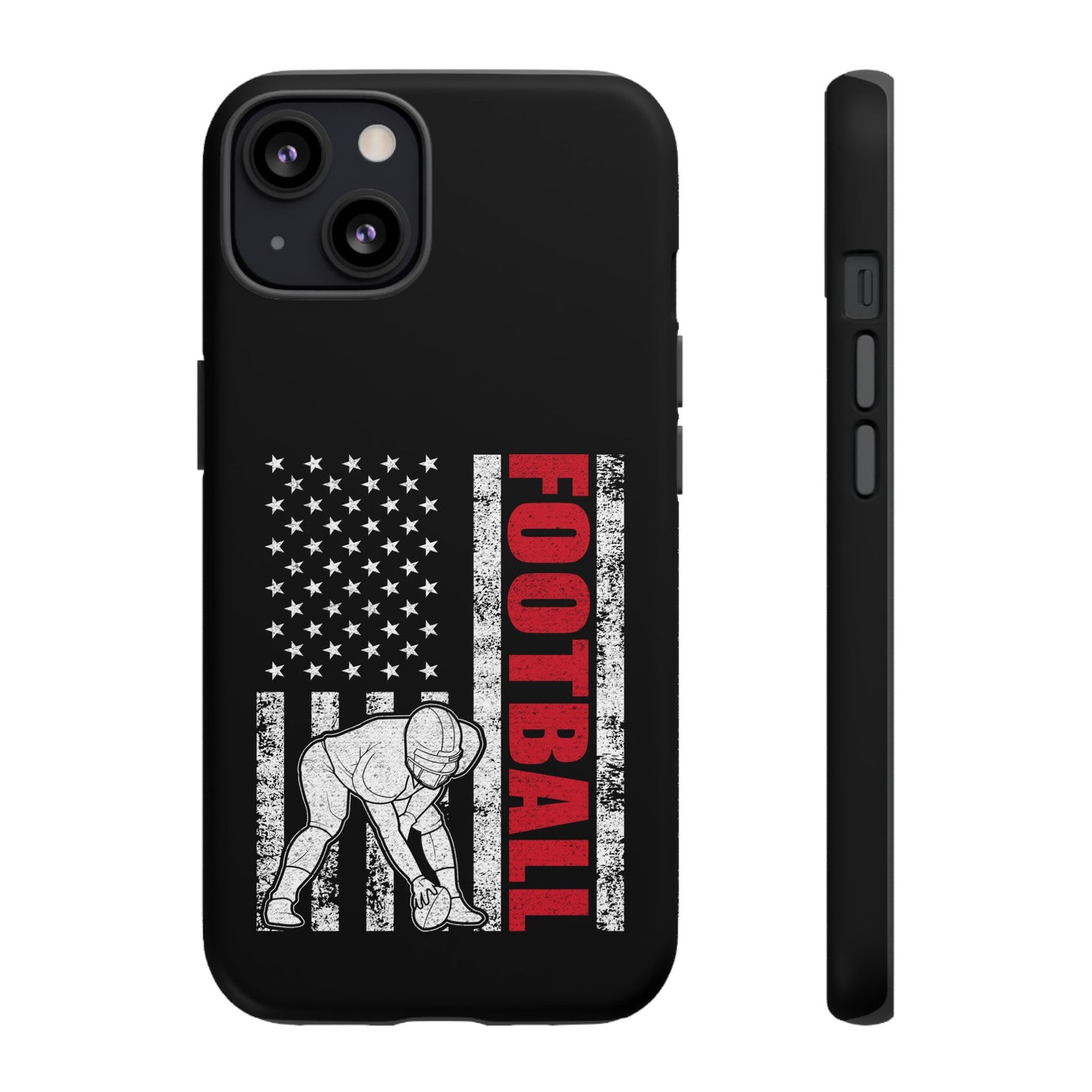 Football American Flag Phone Case - Tough Cases for Fans