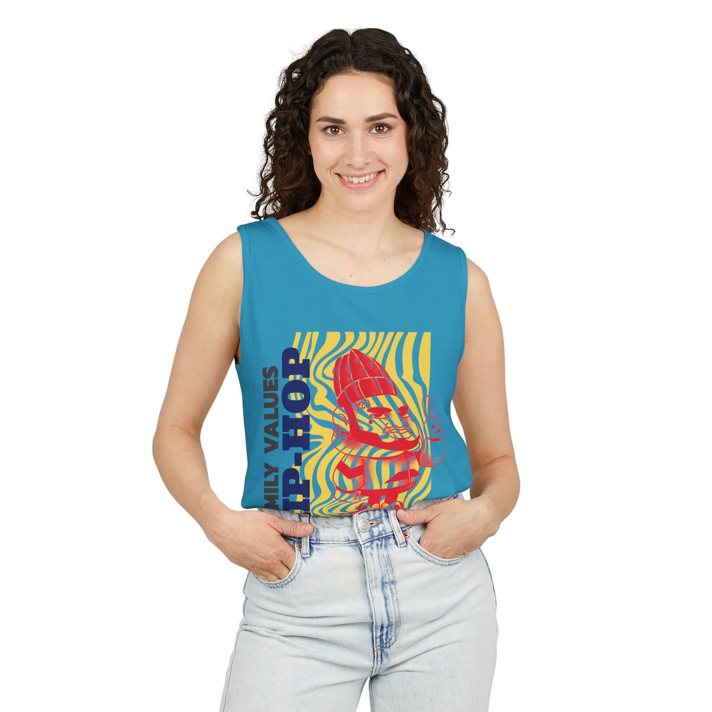 Men's Hip-Hop Vibes Tank Top Graphic Family Values