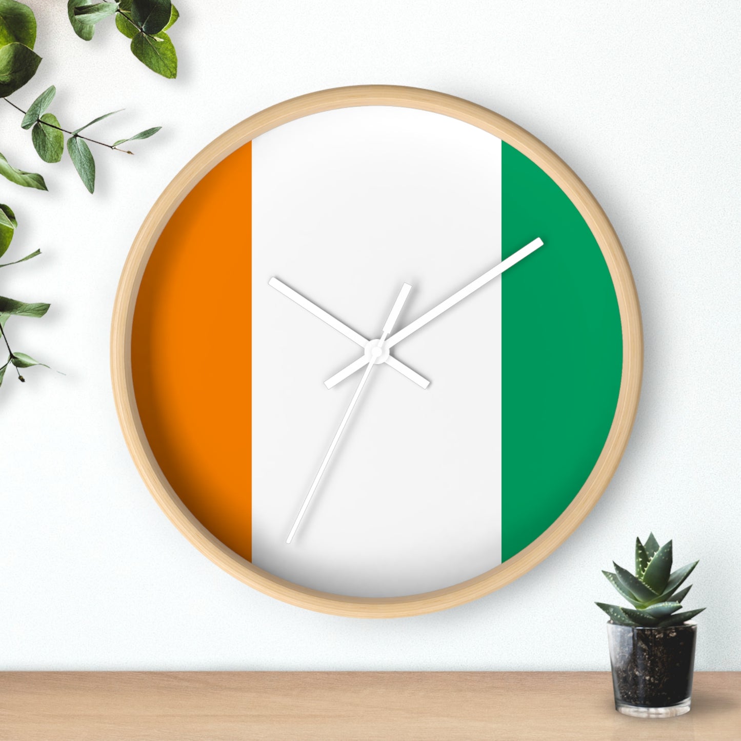 Irish Flag Wall Clock - Home Decor for St. Patrick's Day