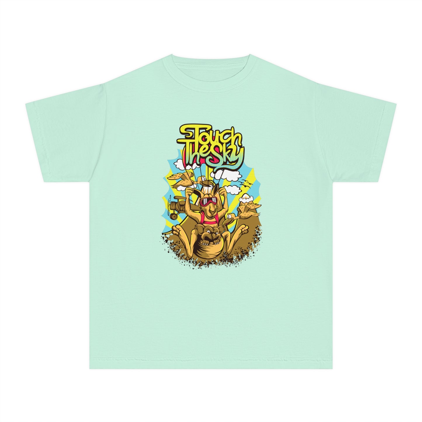 Youth Midweight Tee 'Touch the Sky' - Fun and Playful Graphic T-Shirt for Kids