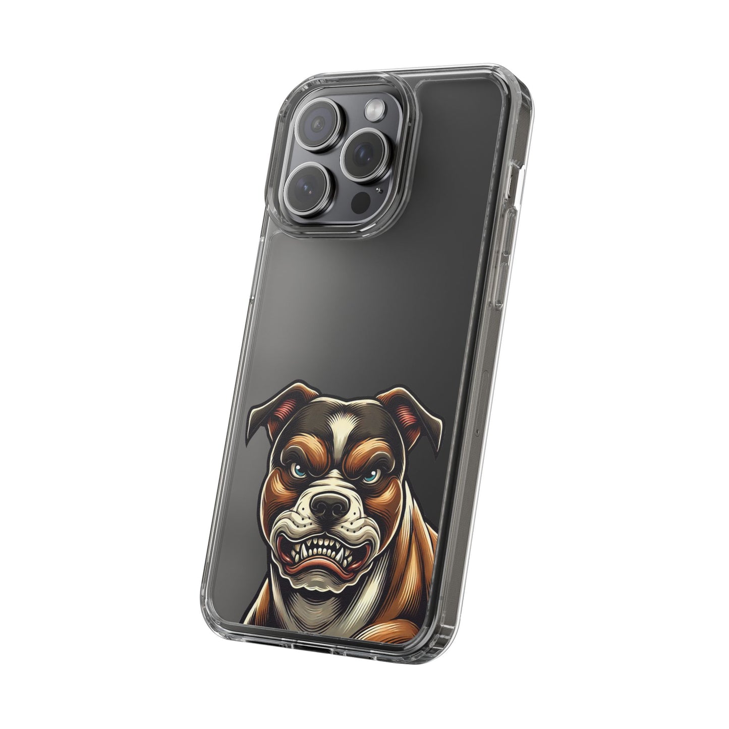 Pit Bull Print Clear Case - Perfect for Pet Lovers