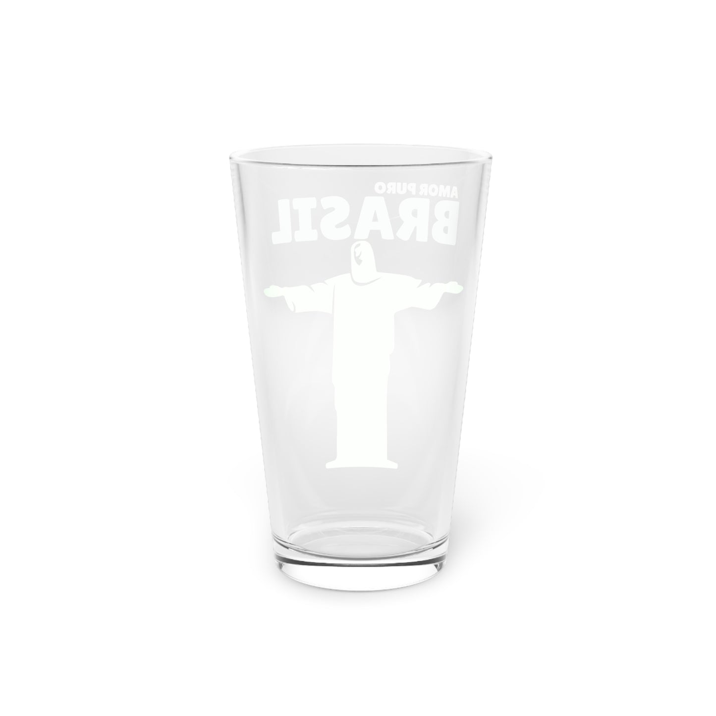 Amor Puro Brasil Pint Glass 16oz