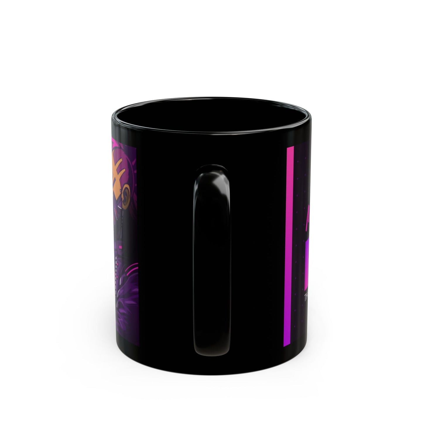 MYSTICAL PINK Inspired Black Ceramic Mug 11oz - Perfect Gift for Gamers