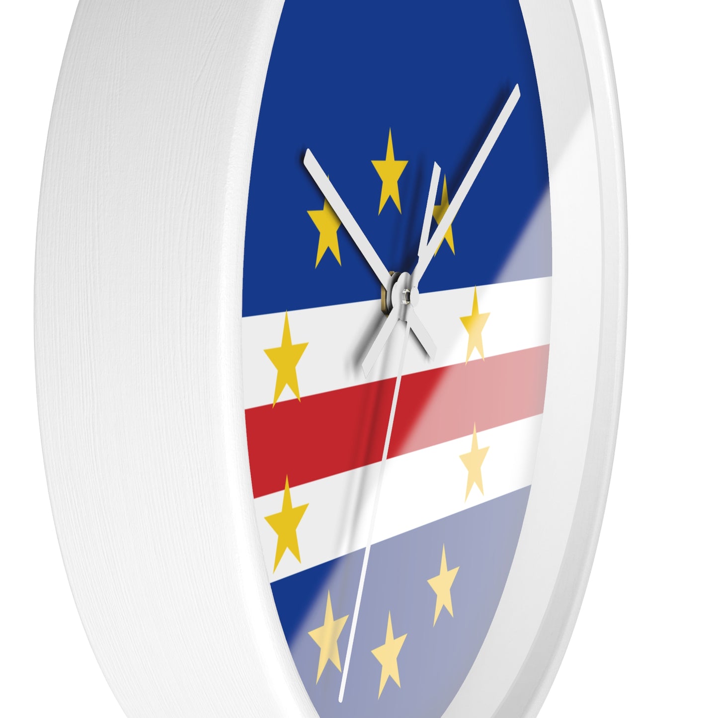 Cape Verde Flag Wall Clock - Modern Home Decor for Timeless Style