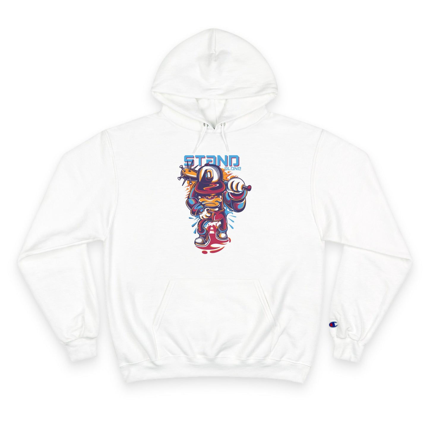 Stand Out Champion Hoodie - Trendy Graphic Sweatshirt