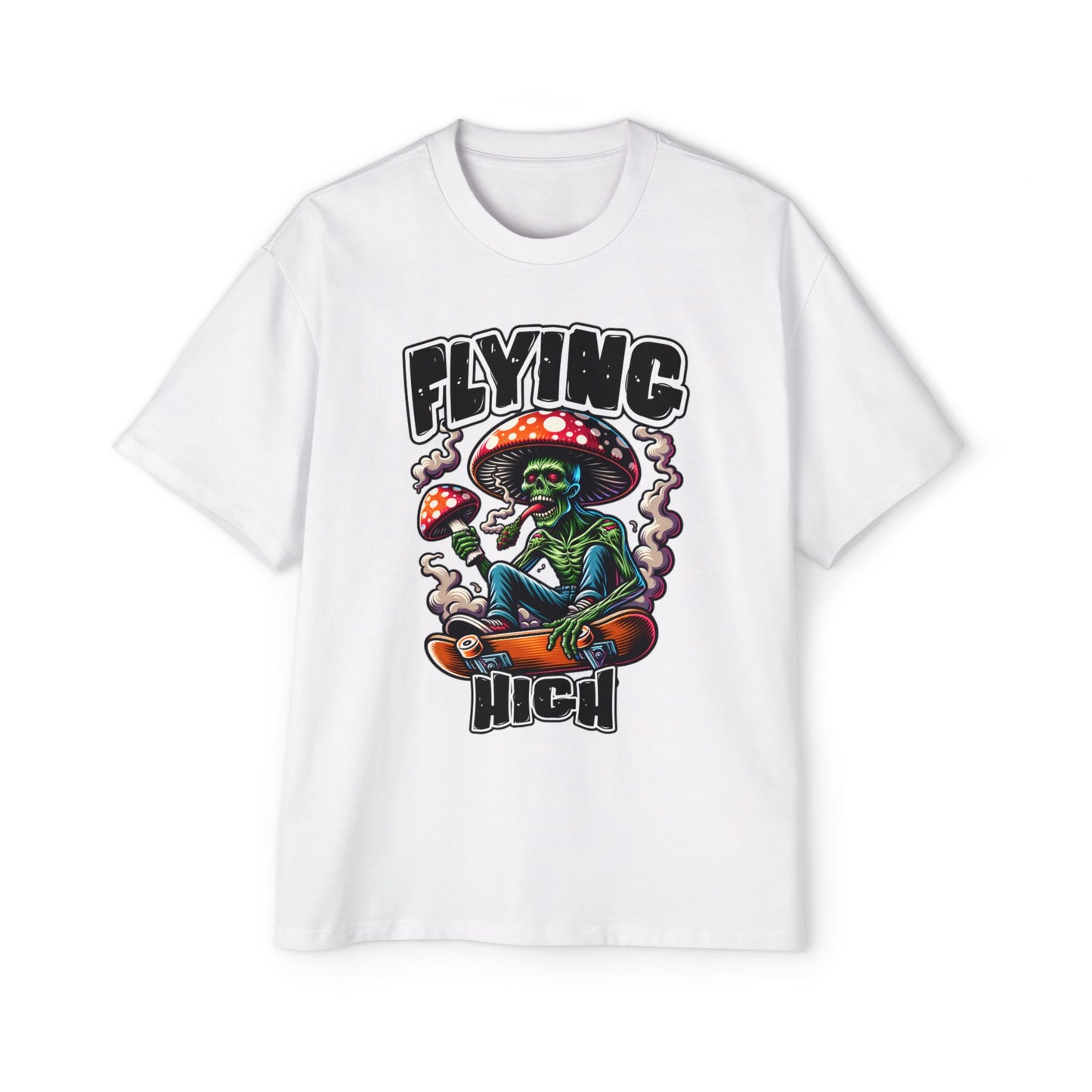 Men's Oversized Graphic T-Shirt Flying High for Festival Lovers