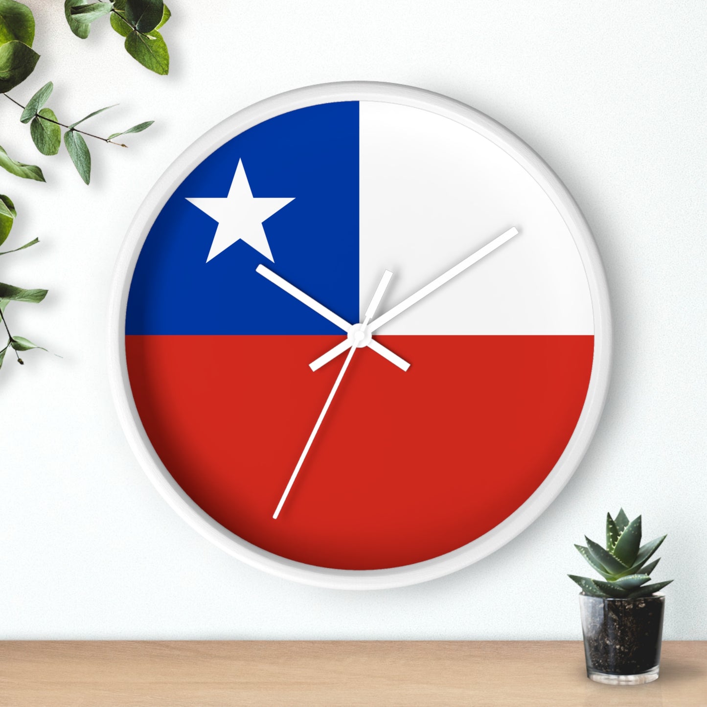 Chilean Flag Wall Clock - Stylish Timepiece for Home Decor - Perfect Gift