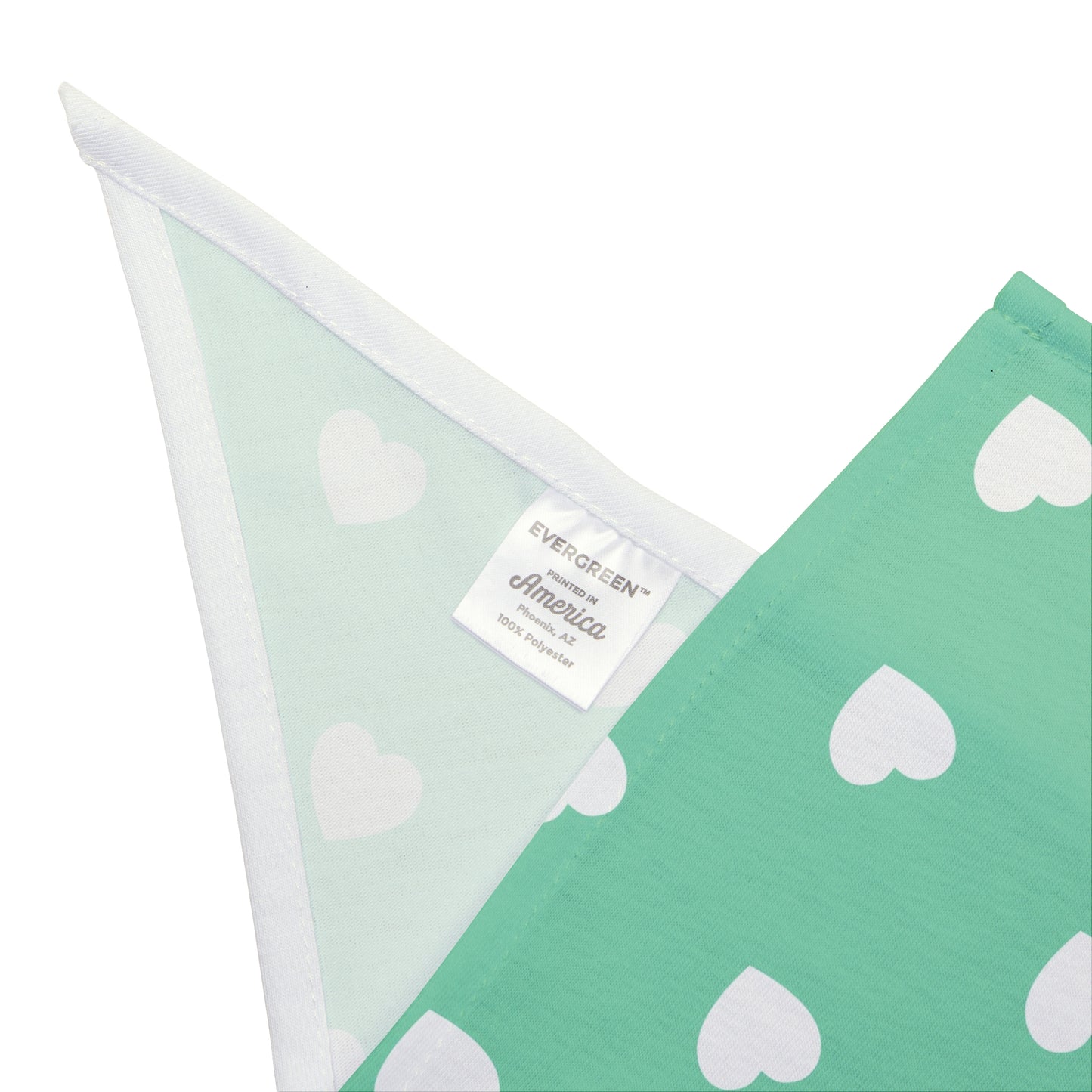 Love Heart Pattern Pet Bandana - Cute Puppy Accessory