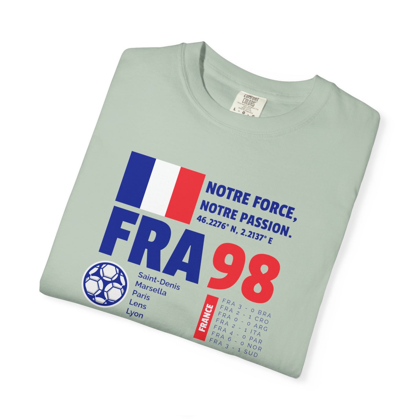 Unisex T-shirt France 98 Victory Celebrate French Passion