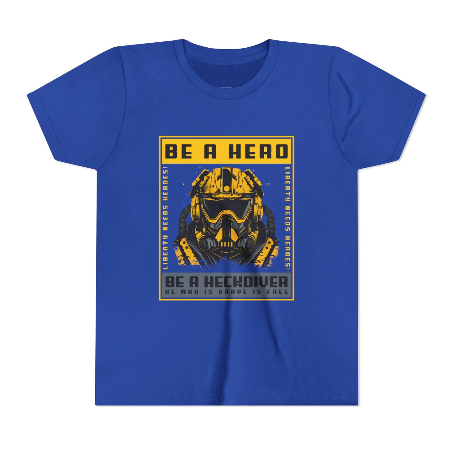 "Be a Hero" Youth Graphic T-shirt – Empowering the Next Generation of Heroes