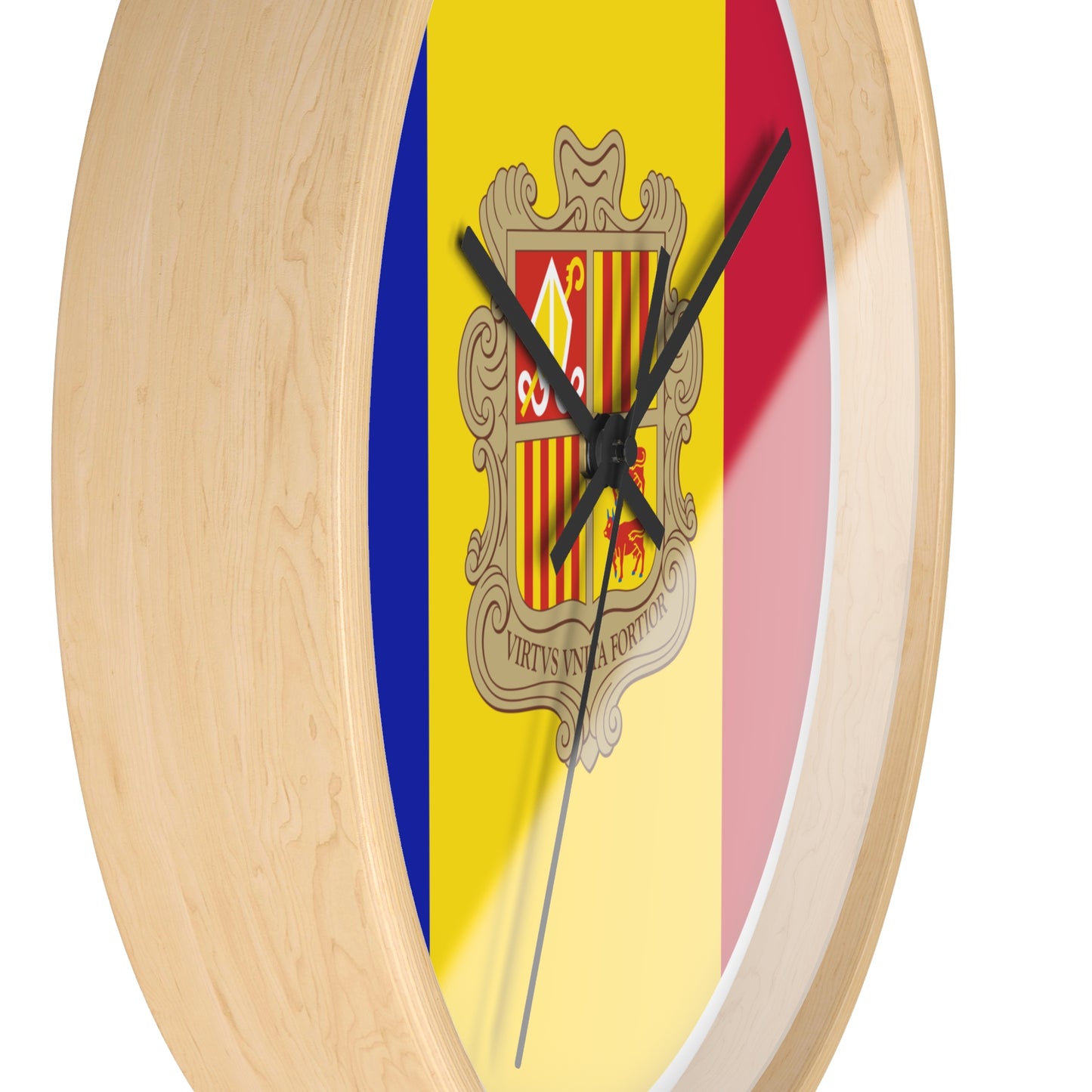 Andorra Flag Wall Clock - Vibrant Home Decor for National Pride & Celebrations