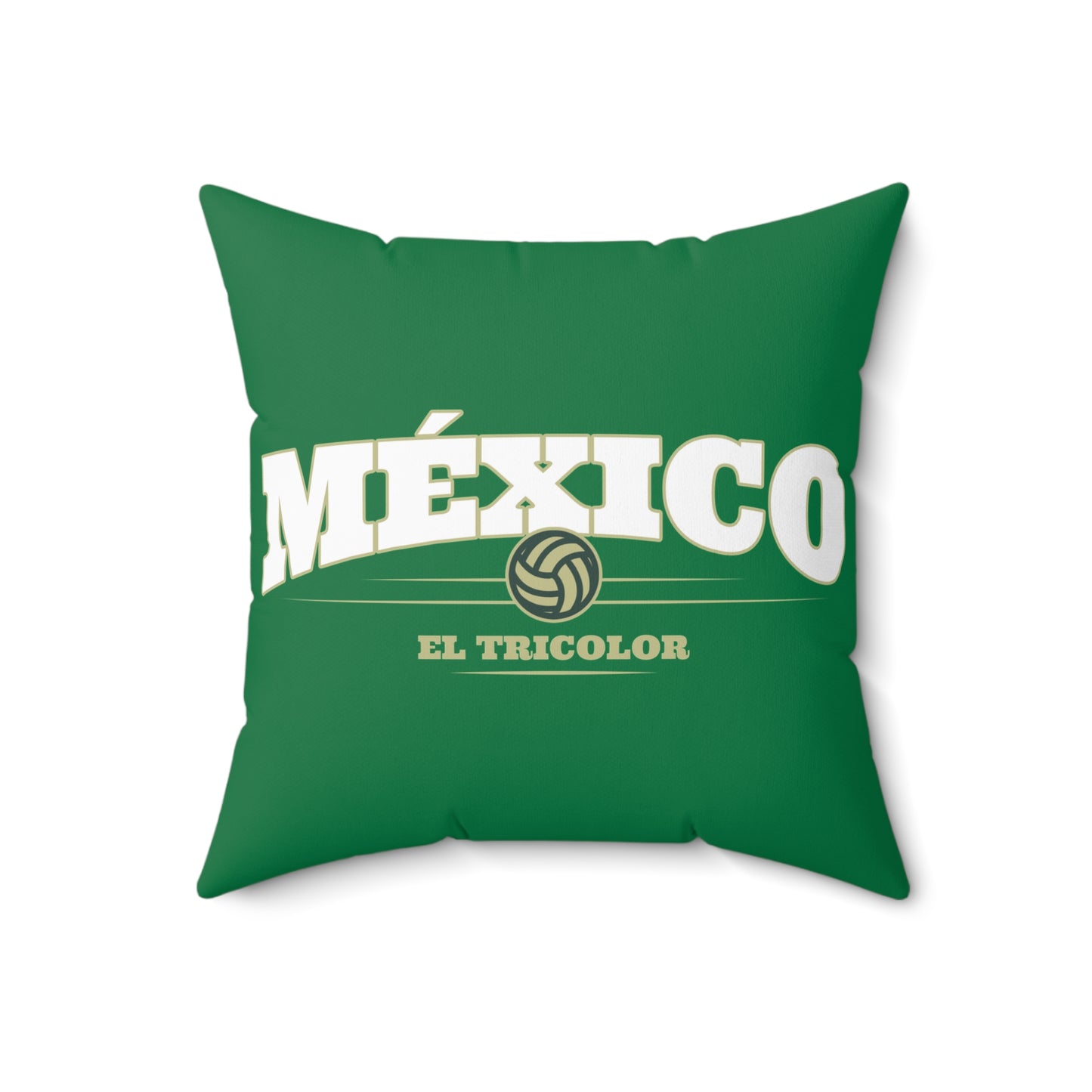 Soccer Pillow México El Tricolor Vibrant Green Home Decor