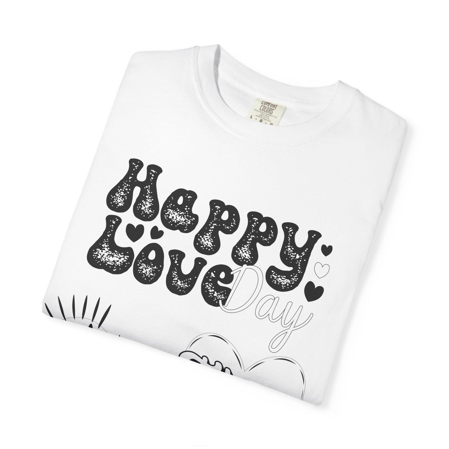 Women Graphic T-Shirt Happy Love Day for Valentine's Day