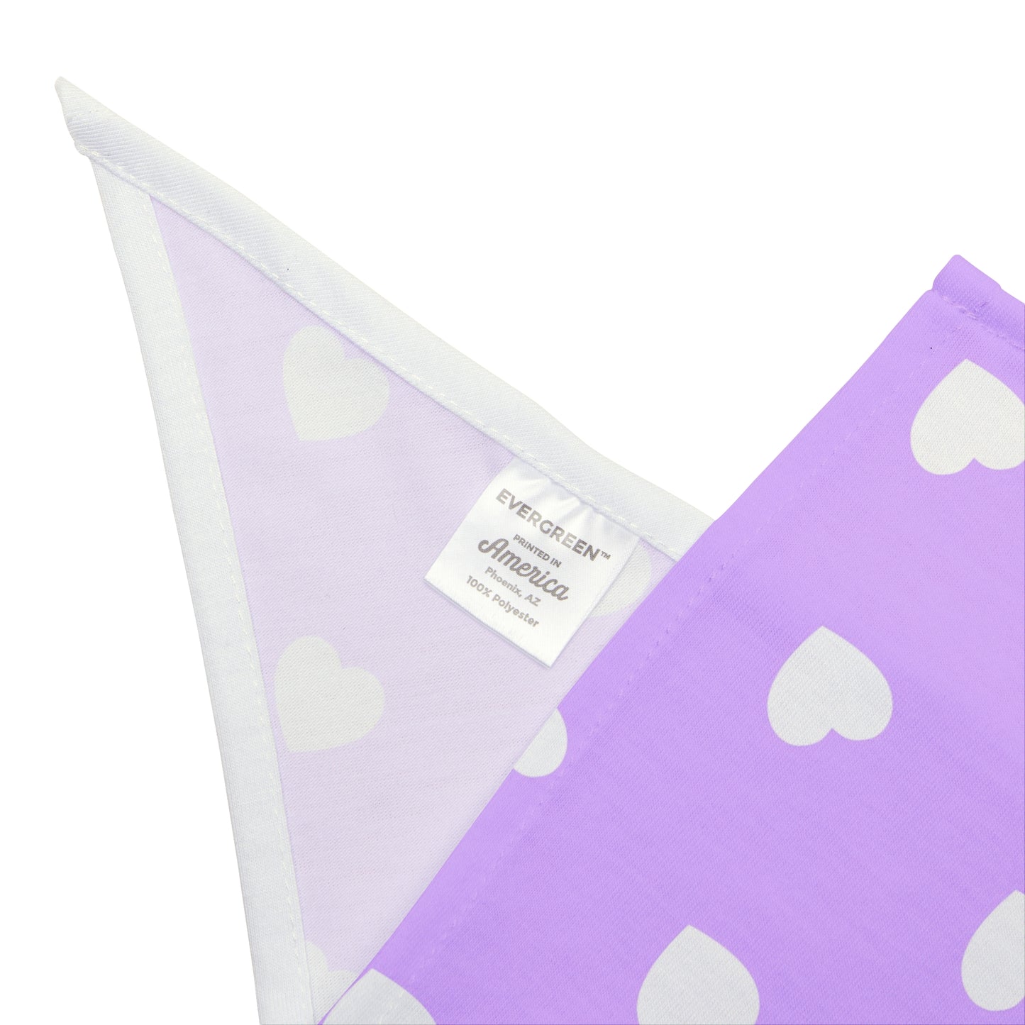 Love Heart Pattern Pet Bandana - Cute Puppy Accessory