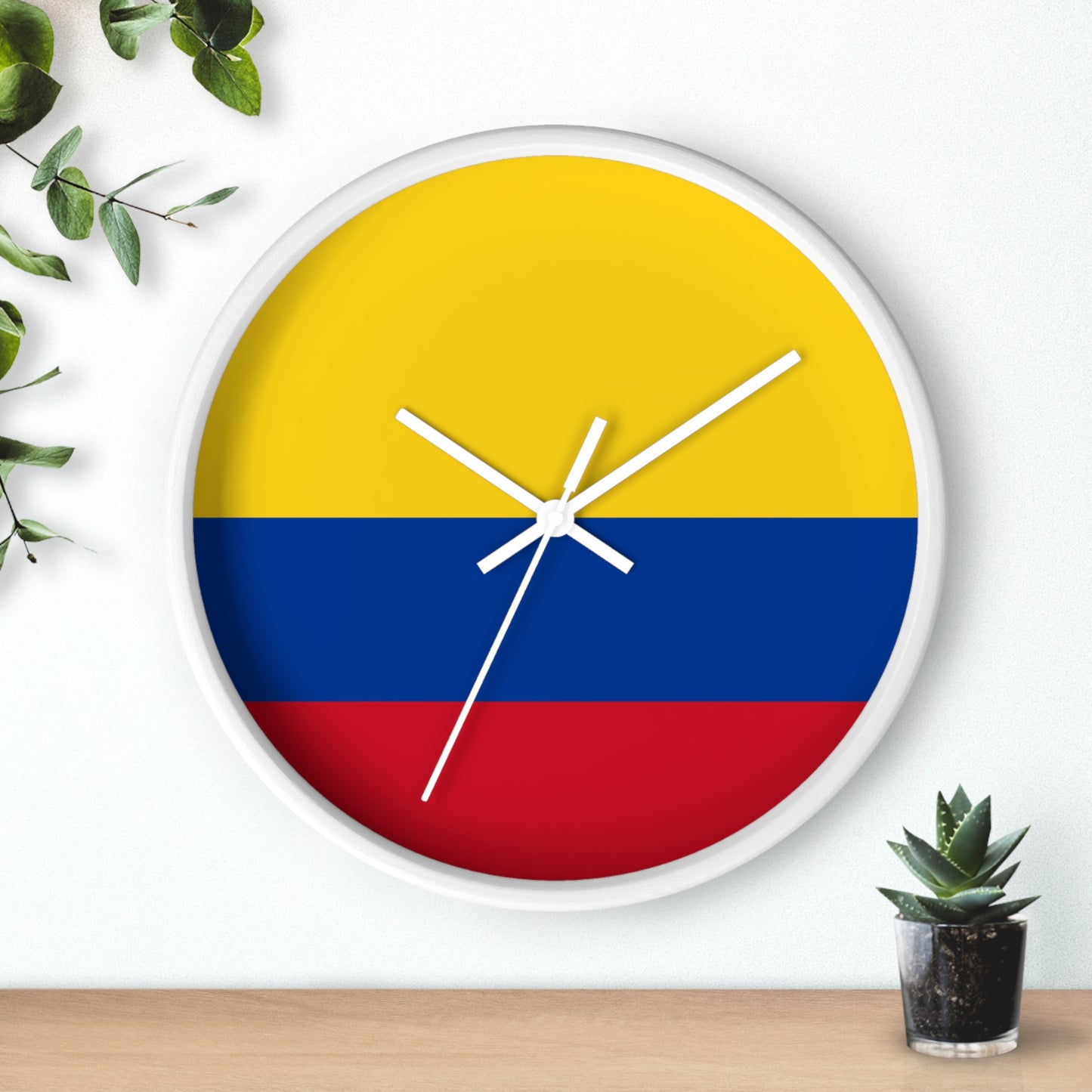 Colombian Flag Wall Clock - Vibrant Home Decoration for Proud Colombians