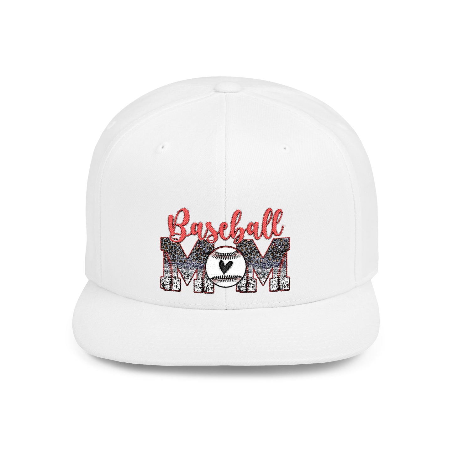 Women's Flat Snapback Cap Baseball Mom - Perfect Gift for Sports Moms