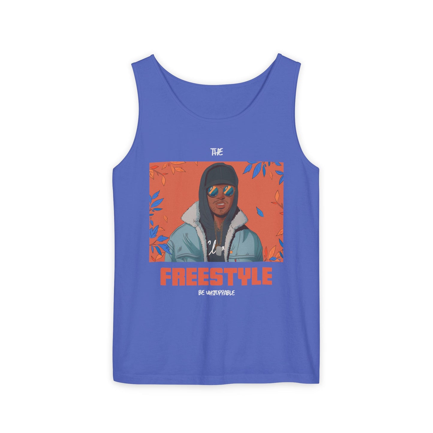Men's Freestyle Graphic Tank Top Summer Vibes Casual Wear