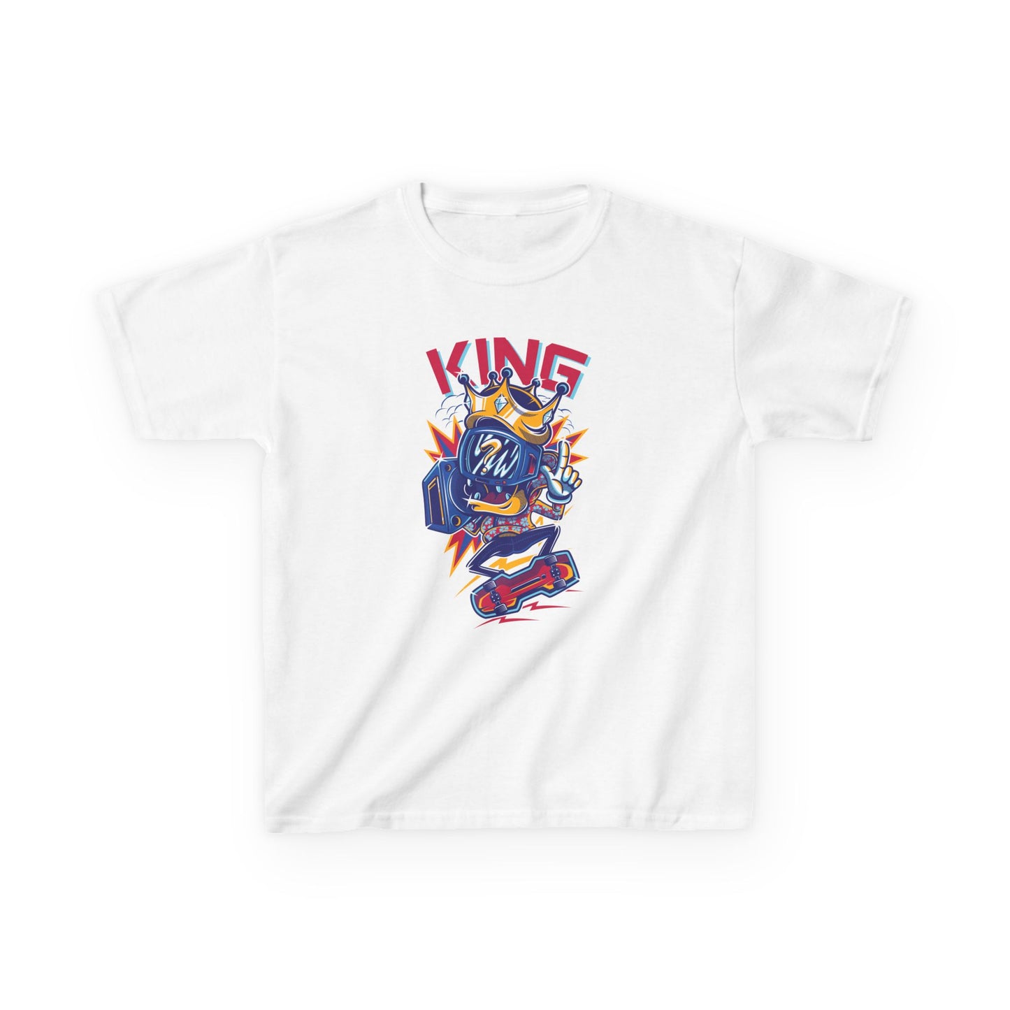 King Kids Tee Fun Graphic Tee for Young Rulers