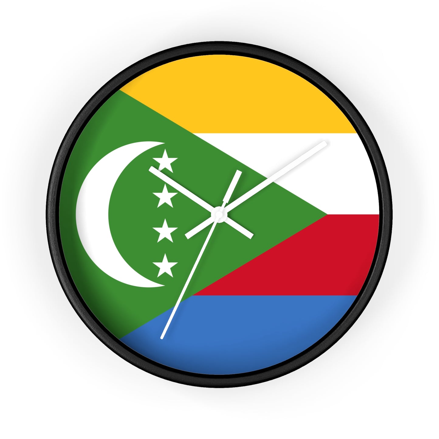Comoros Flag Wall Clock - Vibrant, Stylish Home Decor for Flag Enthusiasts