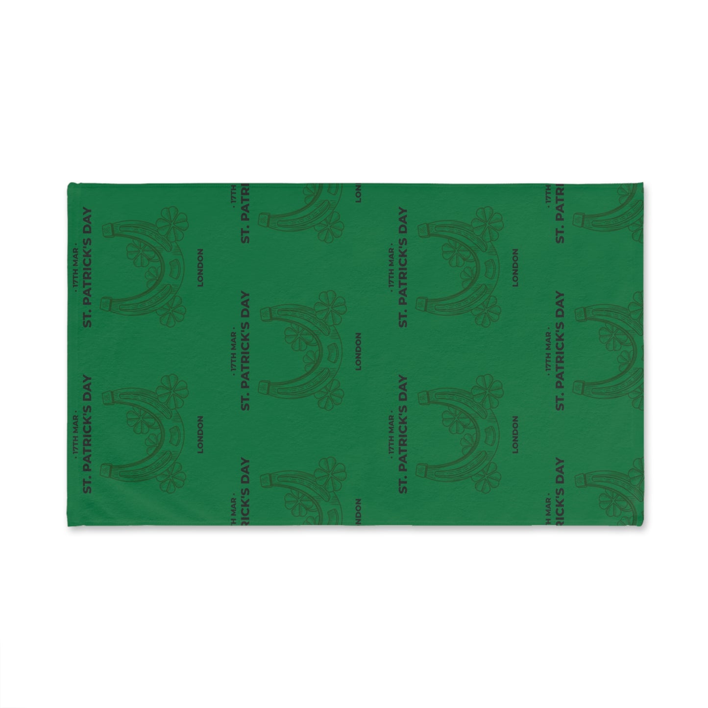 St. Patrick's Day Hand Towel - Festive Green Kitchen Decor