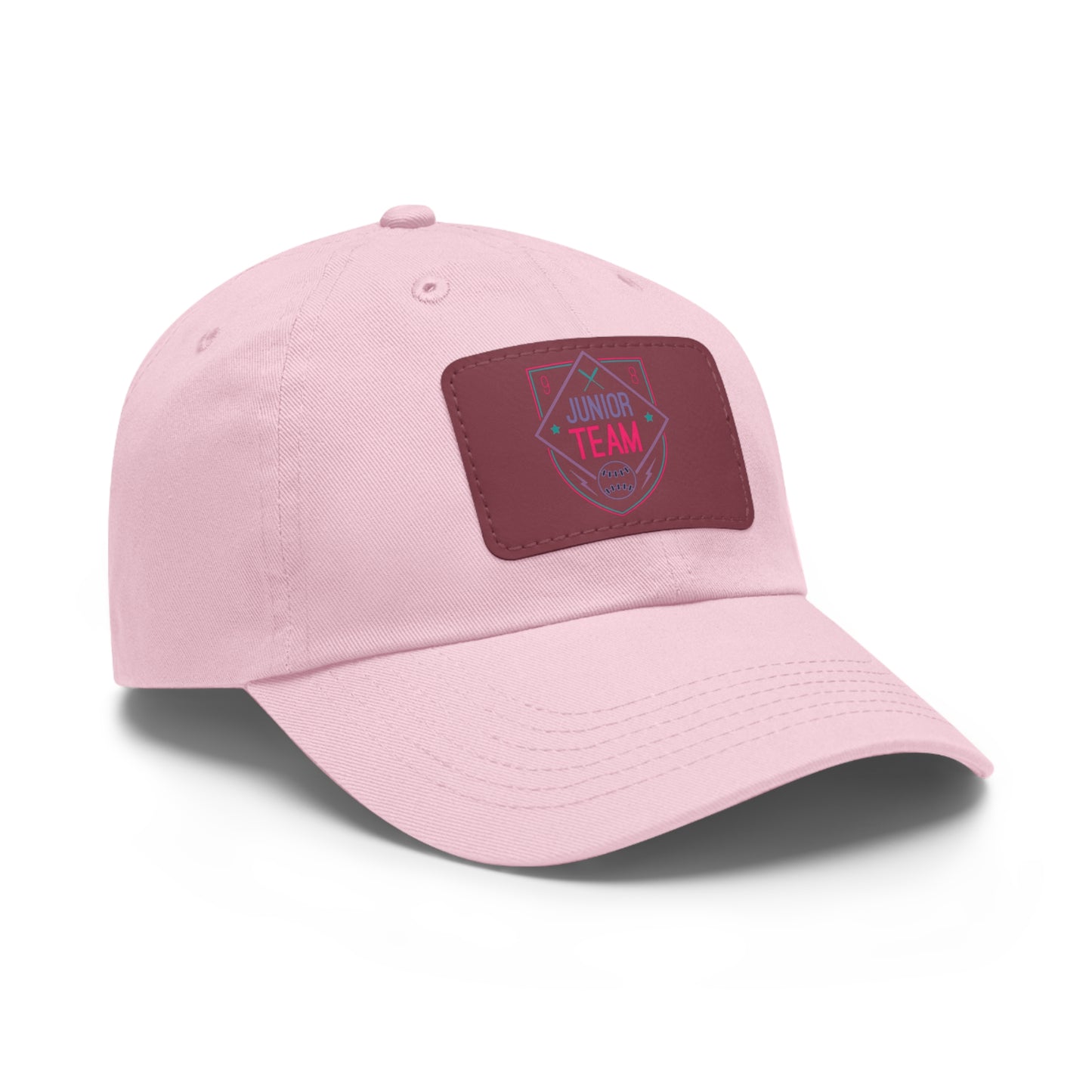 Junior Team Leather Patch Dad Hat | Casual Baseball Cap