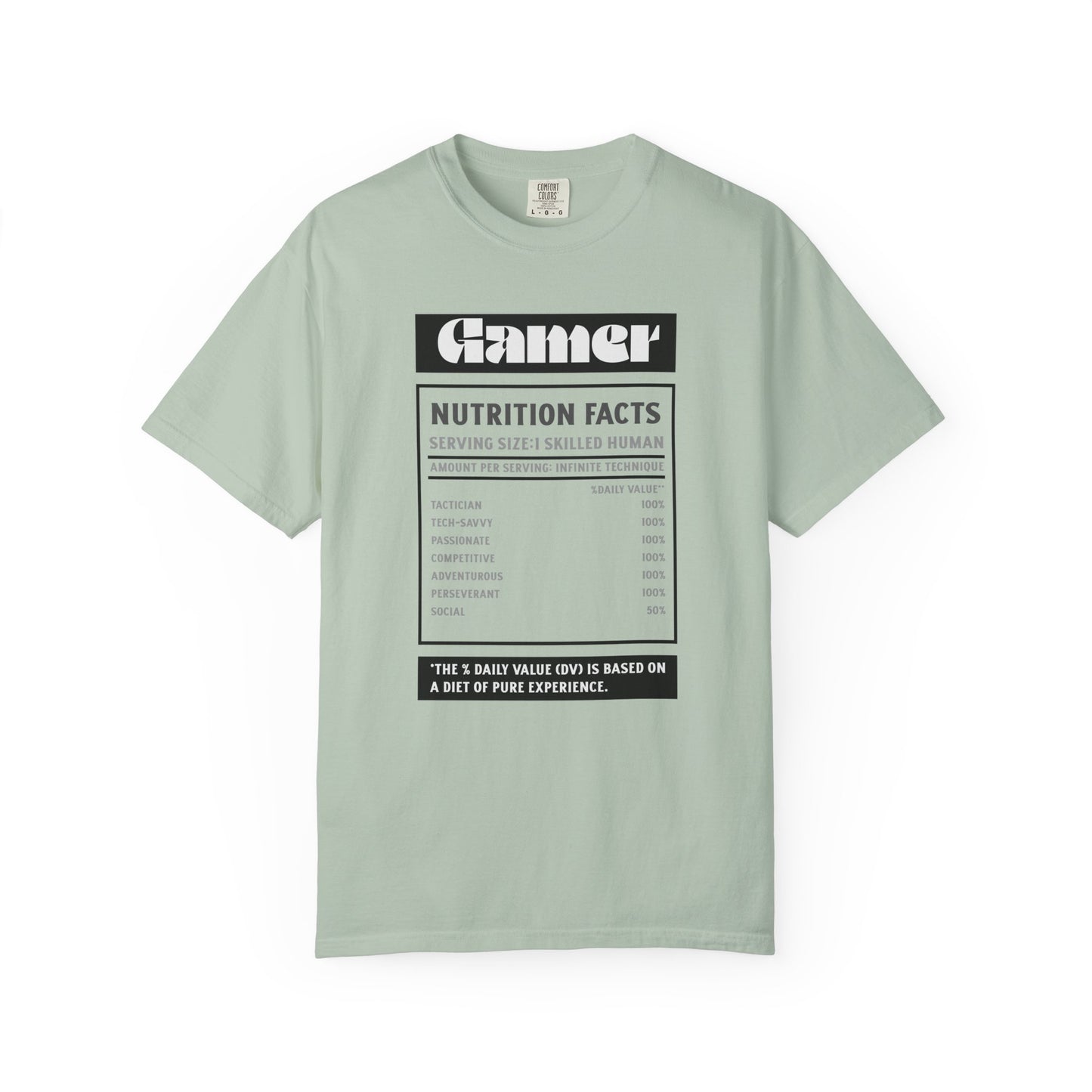Gamer Nutrition Facts T-Shirt