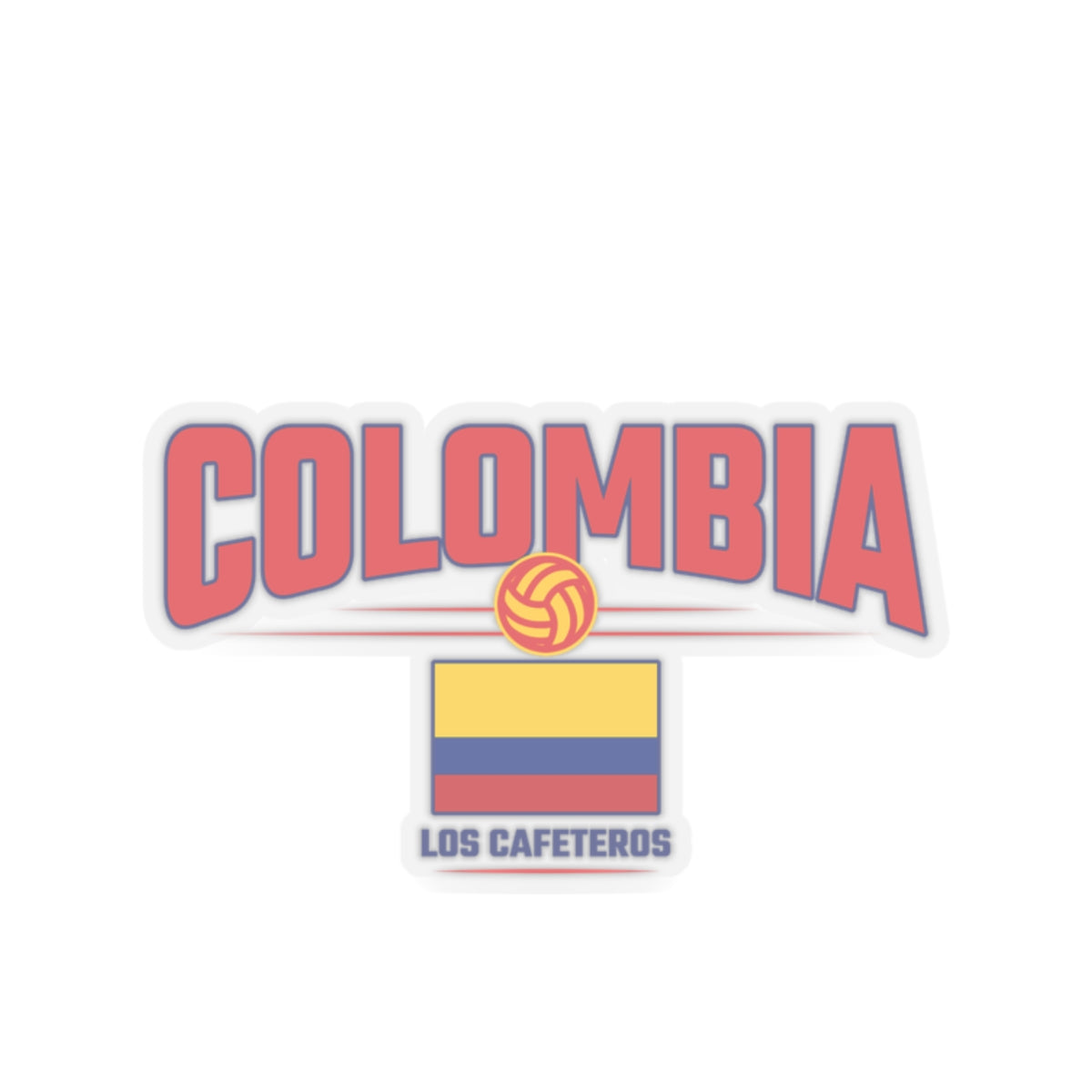 Cut Stickers Vibrant Soccer Colombia Cafeteros Kiss Pride for Fans