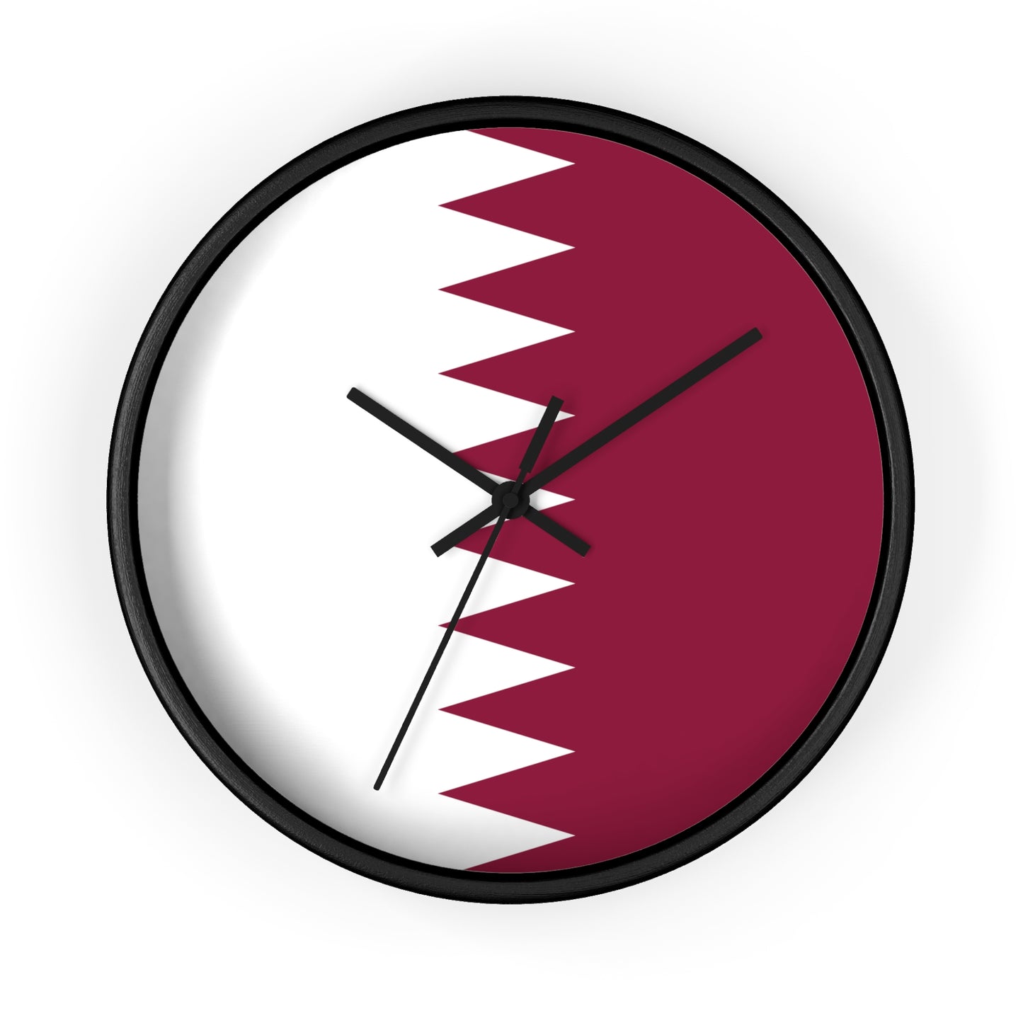 Qatar Flag Wall Clock - Stylish Home Decor for Every Occasion