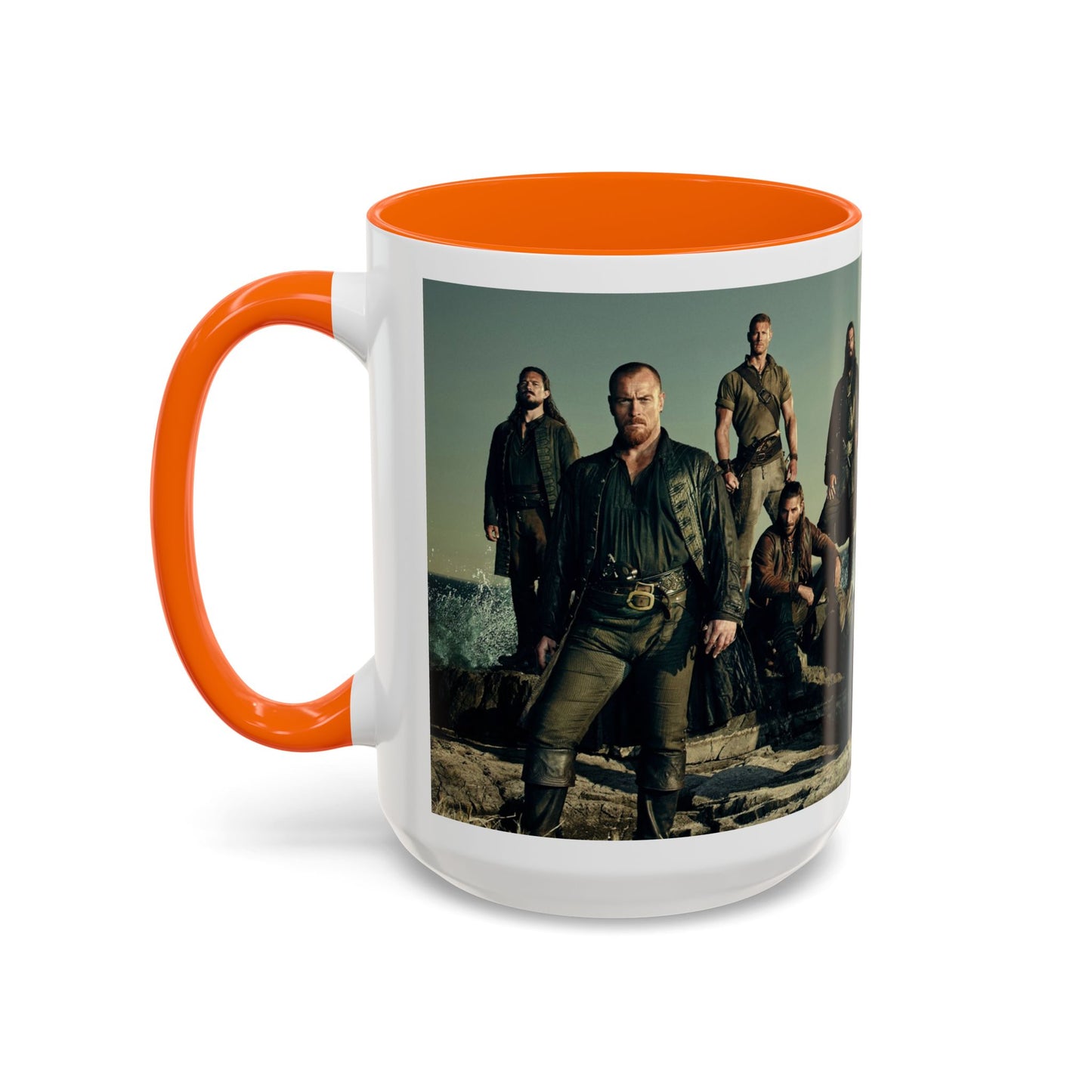 Black Sails Accent Coffee Mug - 11oz & 15oz | For Fans of Adventure & Pirates