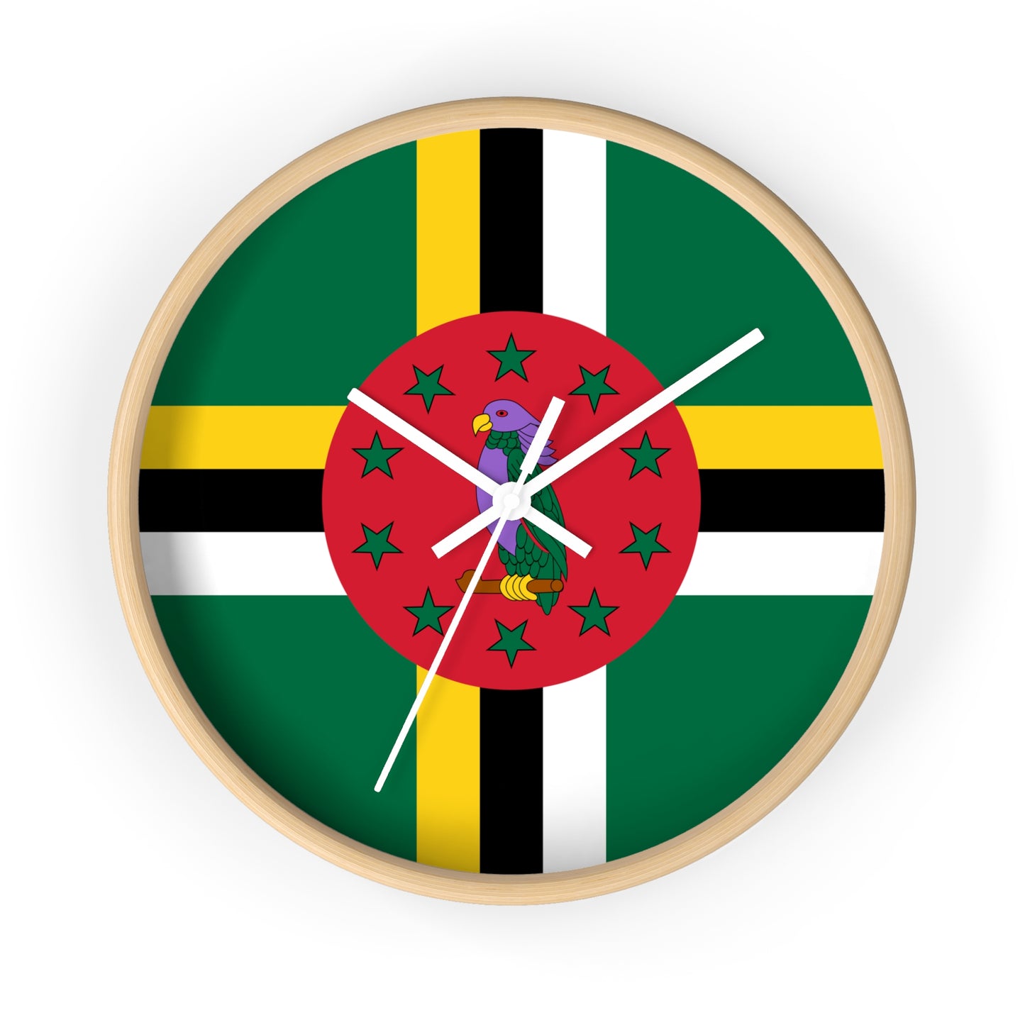 Dominica Flag Wall Clock | Vibrant Caribbean Home Decor