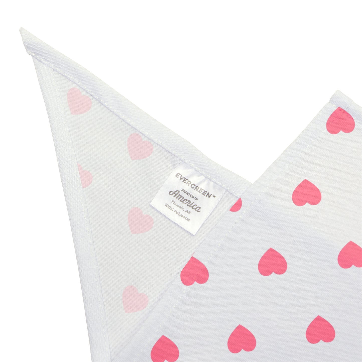 Love Heart Pattern Pet Bandana - Cute Puppy Accessory