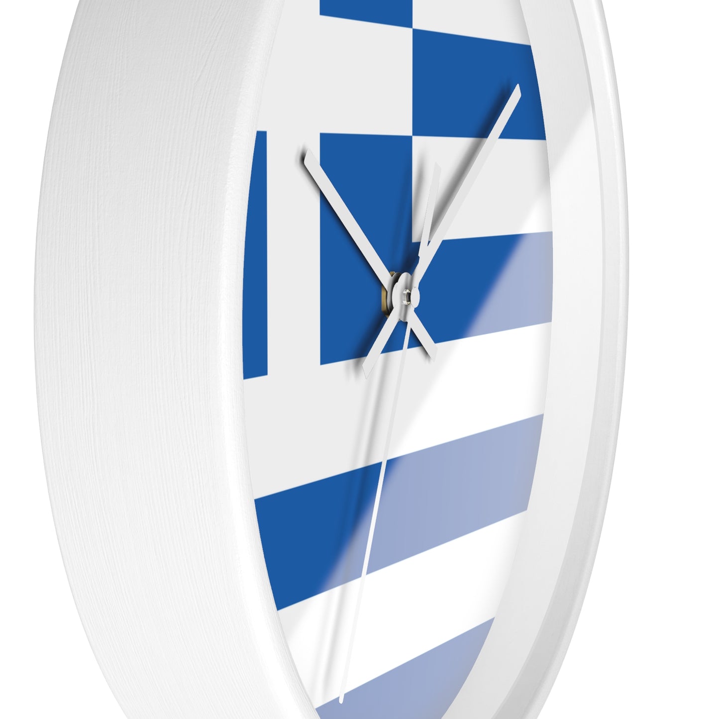 Greece Flag Wall Clock - Blue and White Home Decor