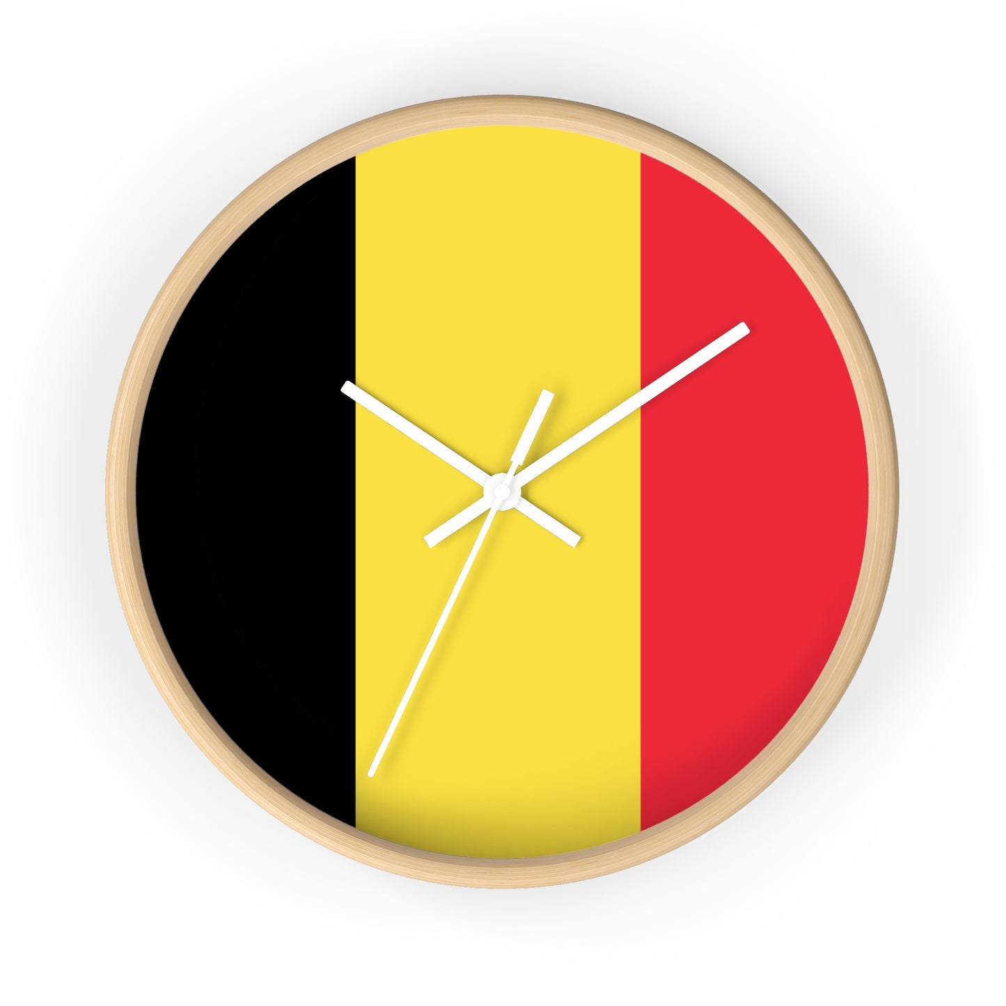 Belgian Flag Wall Clock - Timeless Home Decor for Belgium Lovers
