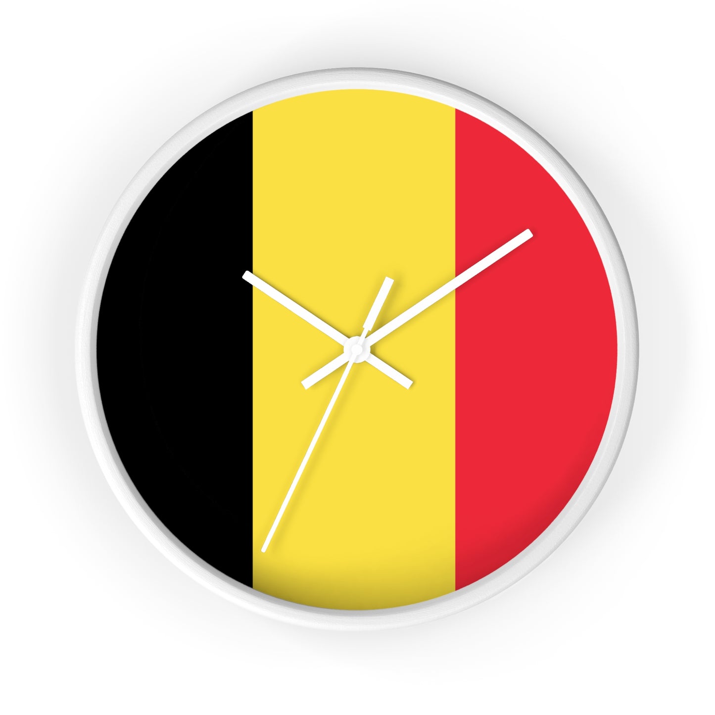 Belgian Flag Wall Clock - Timeless Home Decor for Belgium Lovers