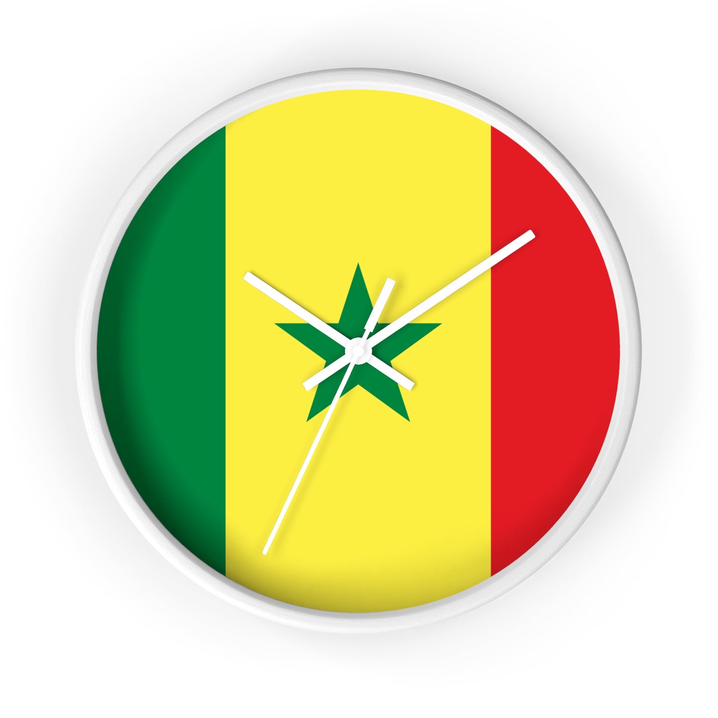 Senegal Flag Wall Clock - Vibrant Home Decor for National Pride