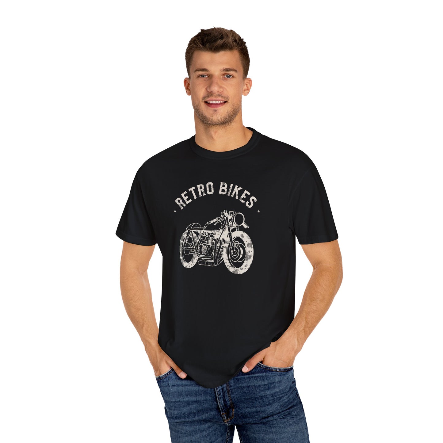 Men Retro Bikes T-Shirt Vintage Motorcycle Graphic Tee