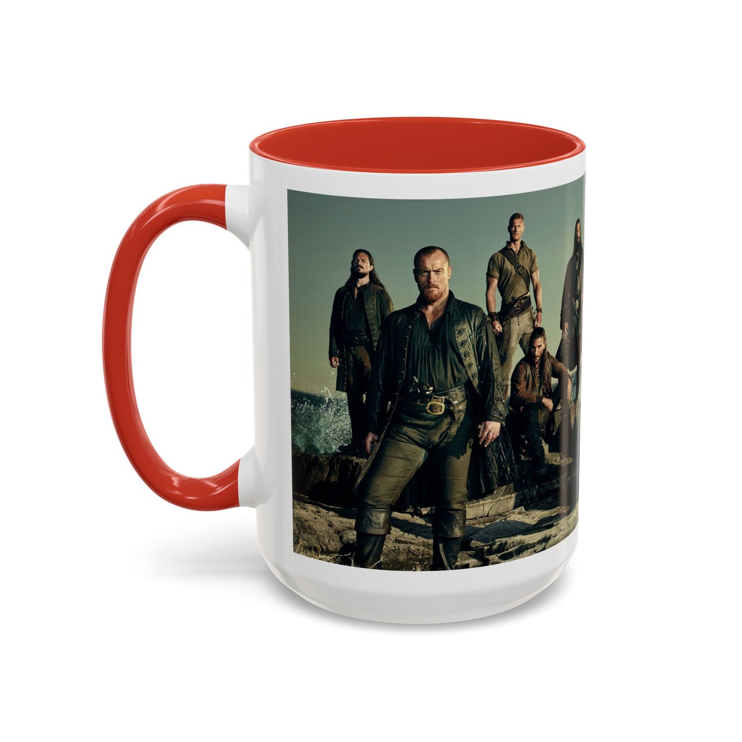 Black Sails Accent Coffee Mug - 11oz & 15oz | For Fans of Adventure & Pirates