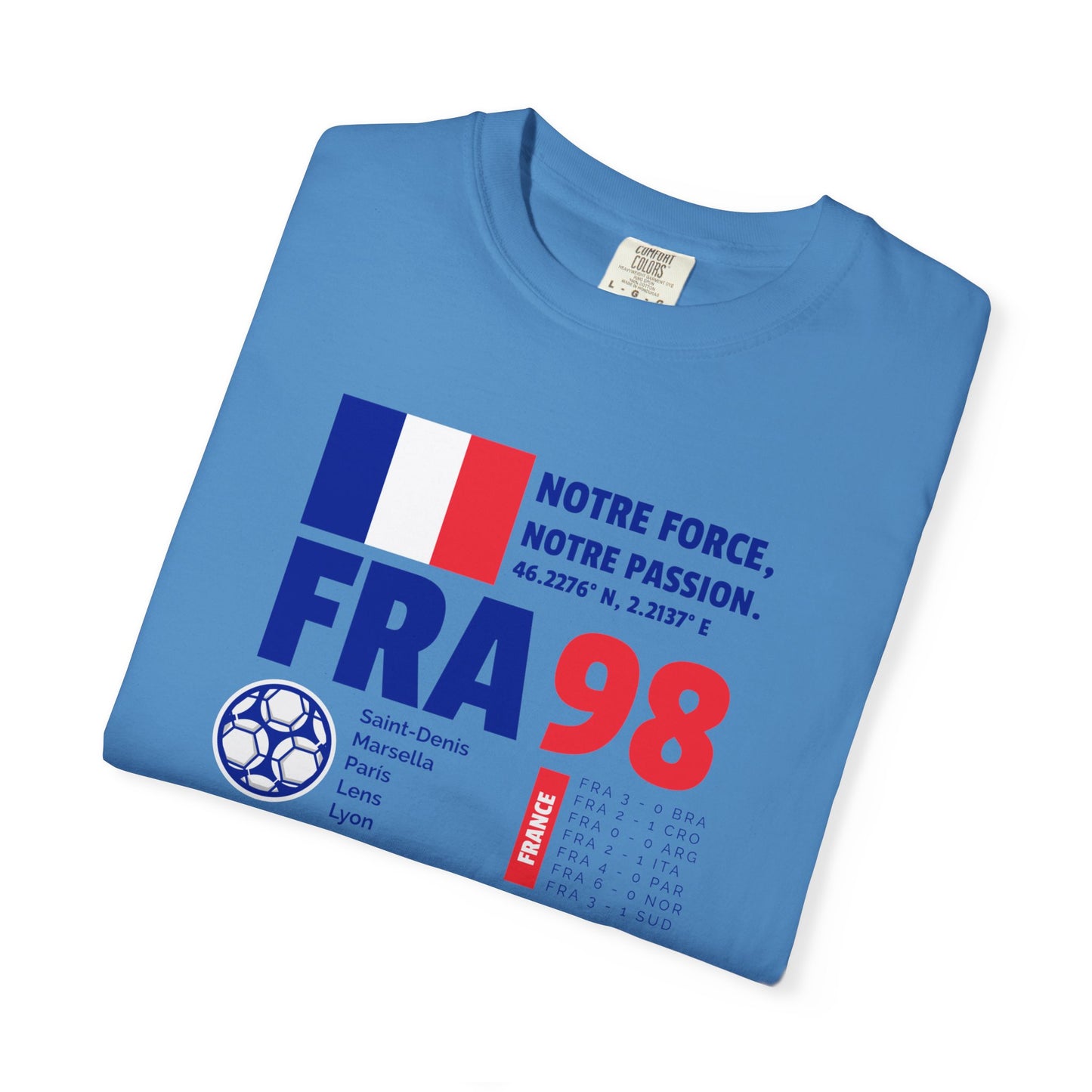 Unisex T-shirt France 98 Victory Celebrate French Passion