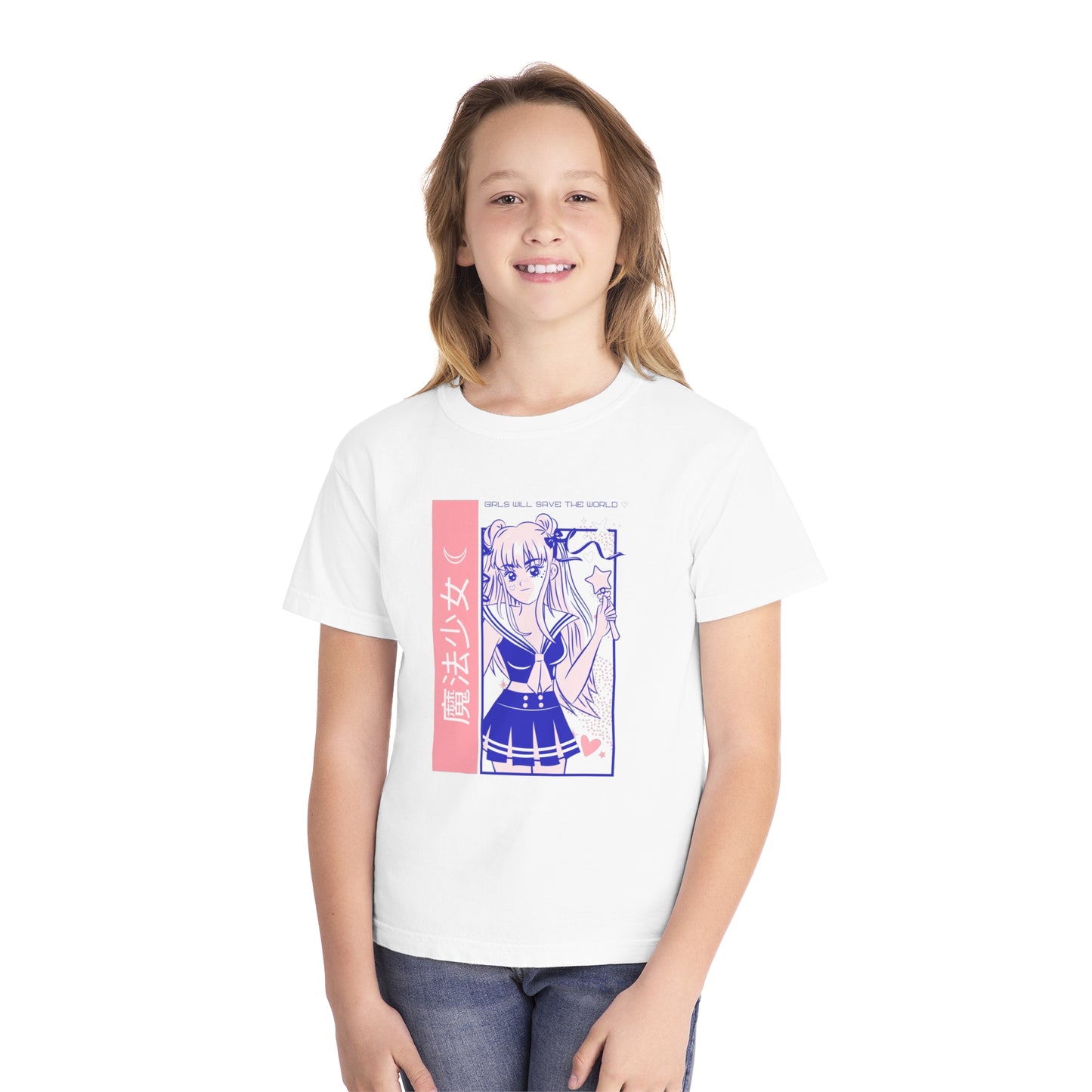 Girls Will Save the World Youth Tee | Cute Anime Graphic T-Shirt