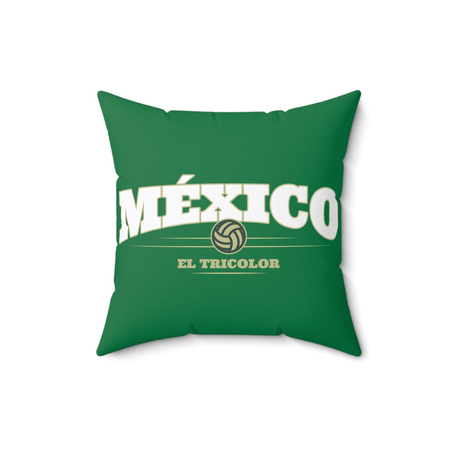 Soccer Pillow México El Tricolor Vibrant Green Home Decor