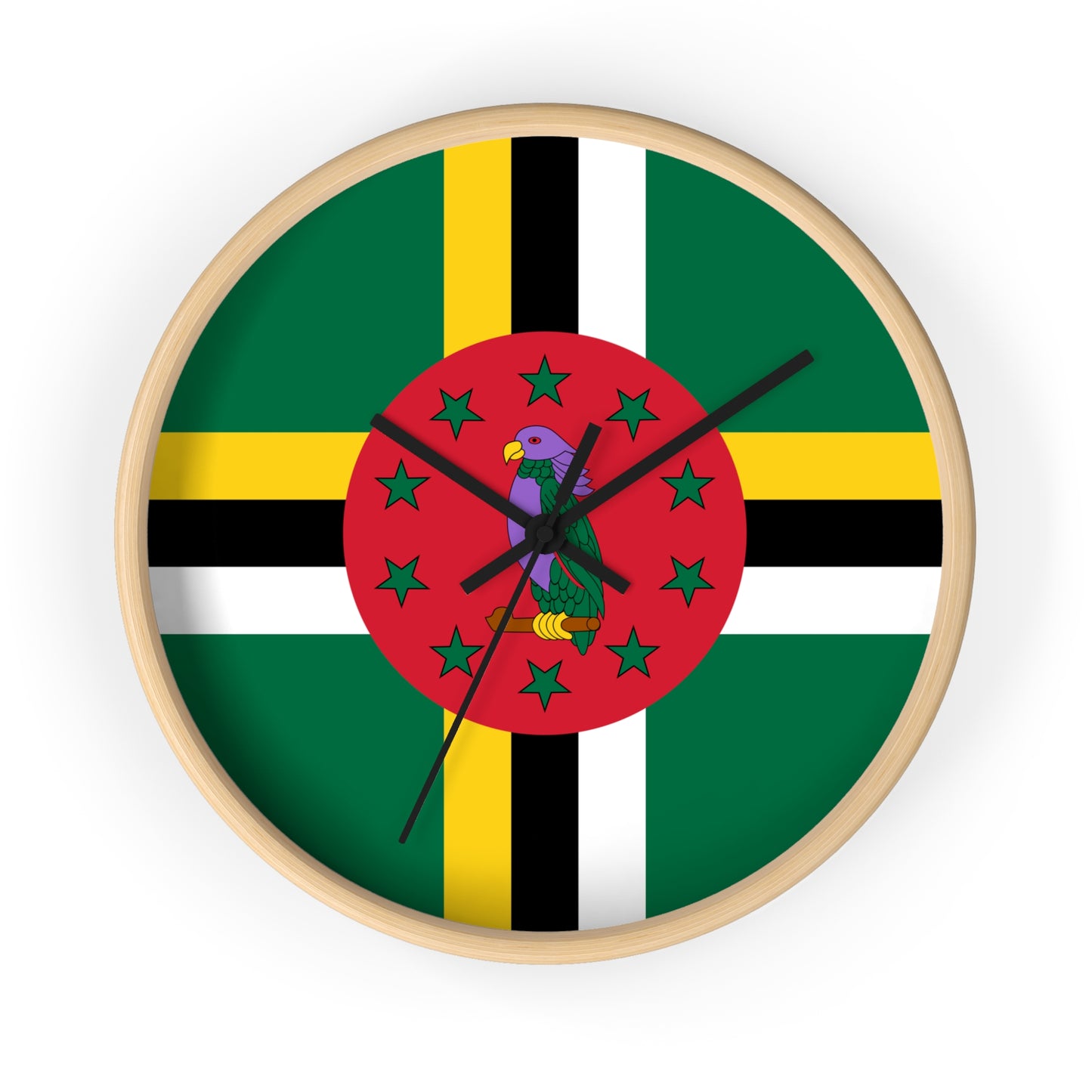 Dominica Flag Wall Clock | Vibrant Caribbean Home Decor