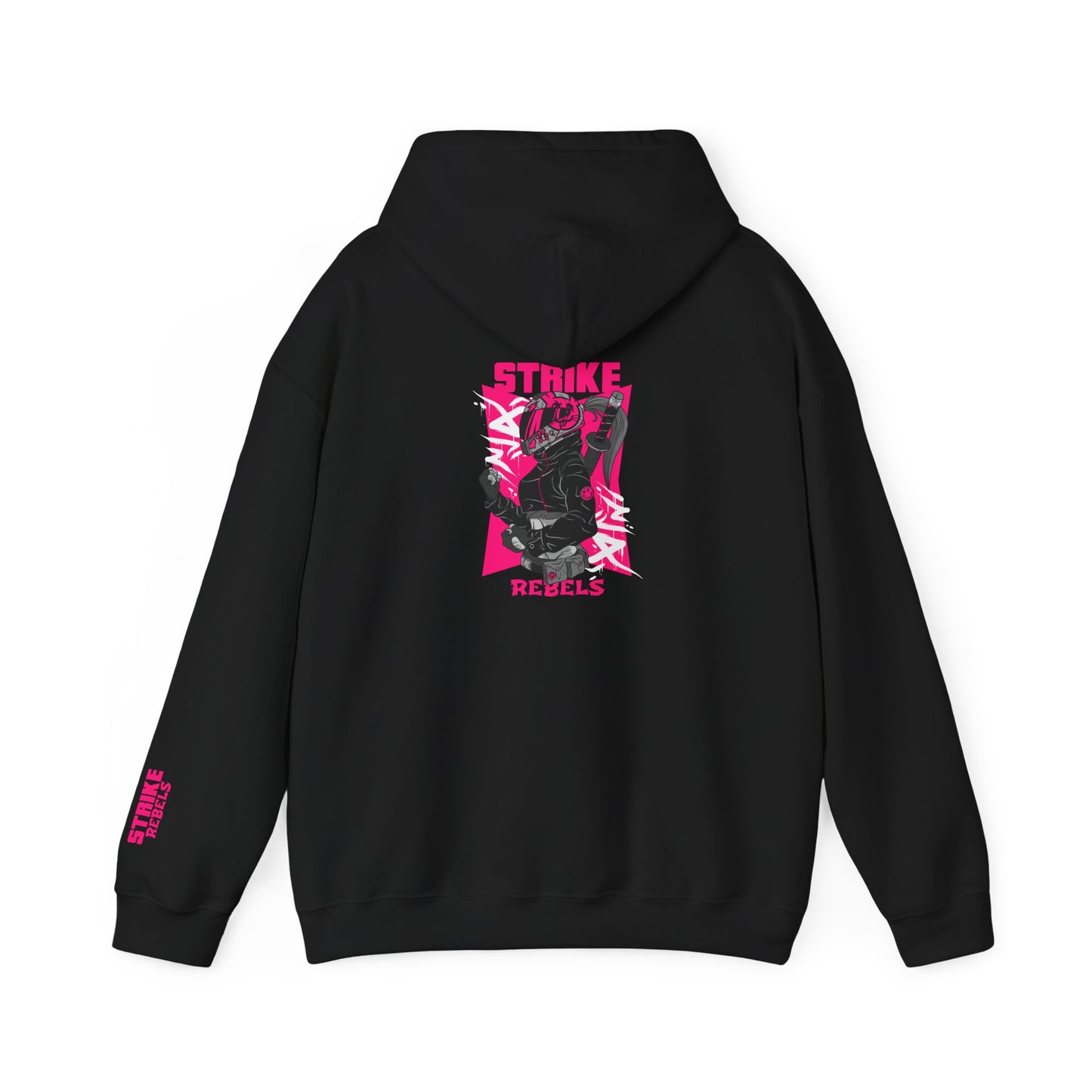 Men Rebellious Graphic Hooded Sweatshirt