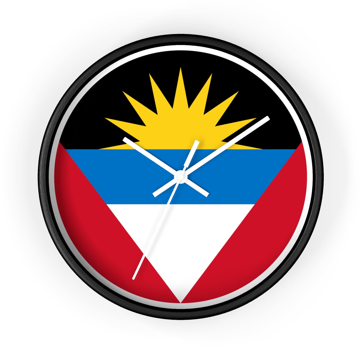 Antiguan Flag Wall Clock - Vibrant Timepiece for Home Decor
