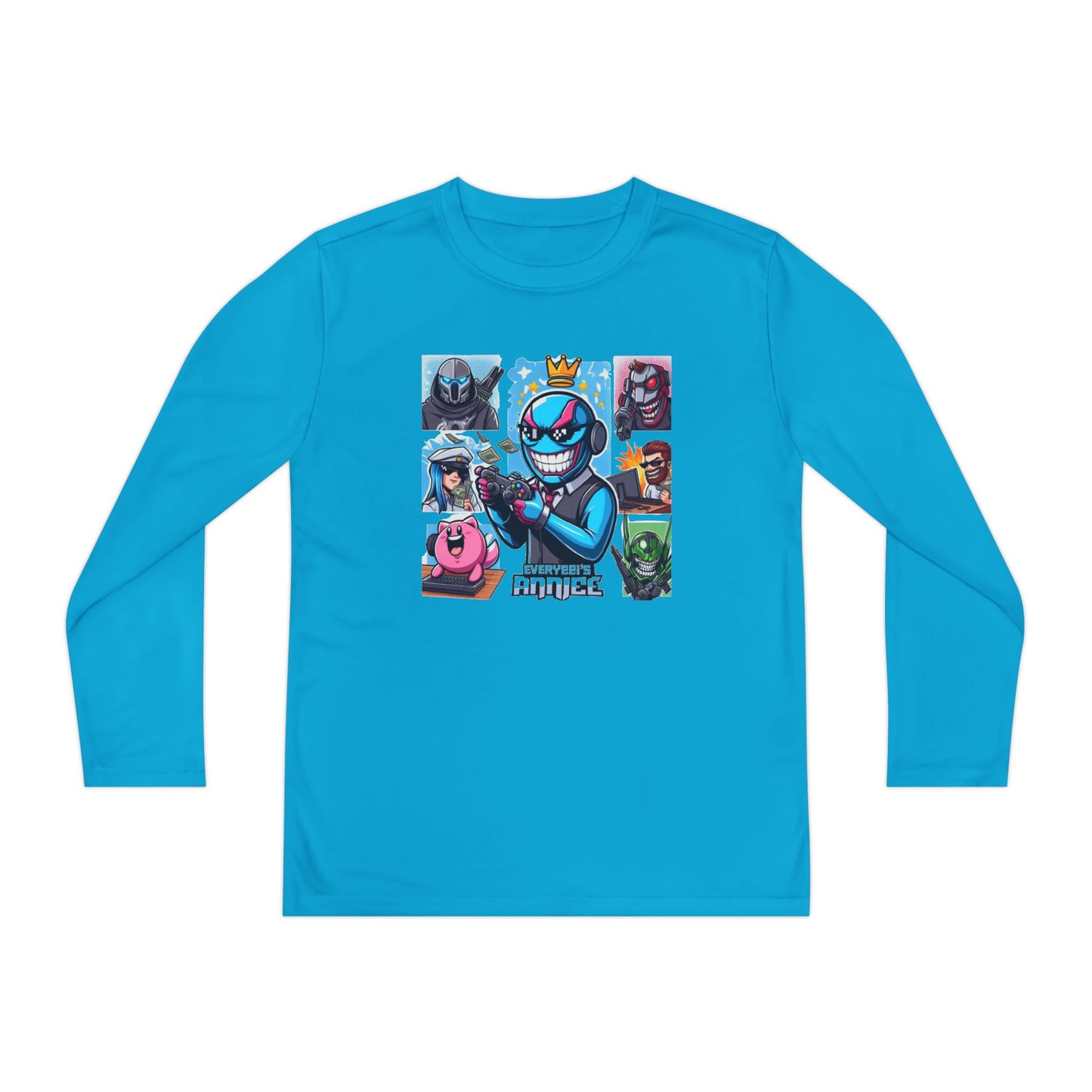 Youth Long Sleeve Tee – Cool Cartoon Characters for Kids