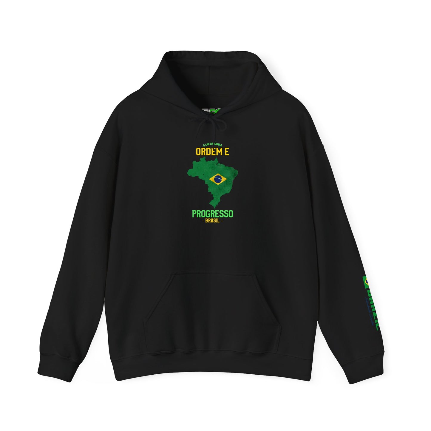 Unisex Hooded Sweatshirt Brazil Inspired 'Ordem e Progresso'
