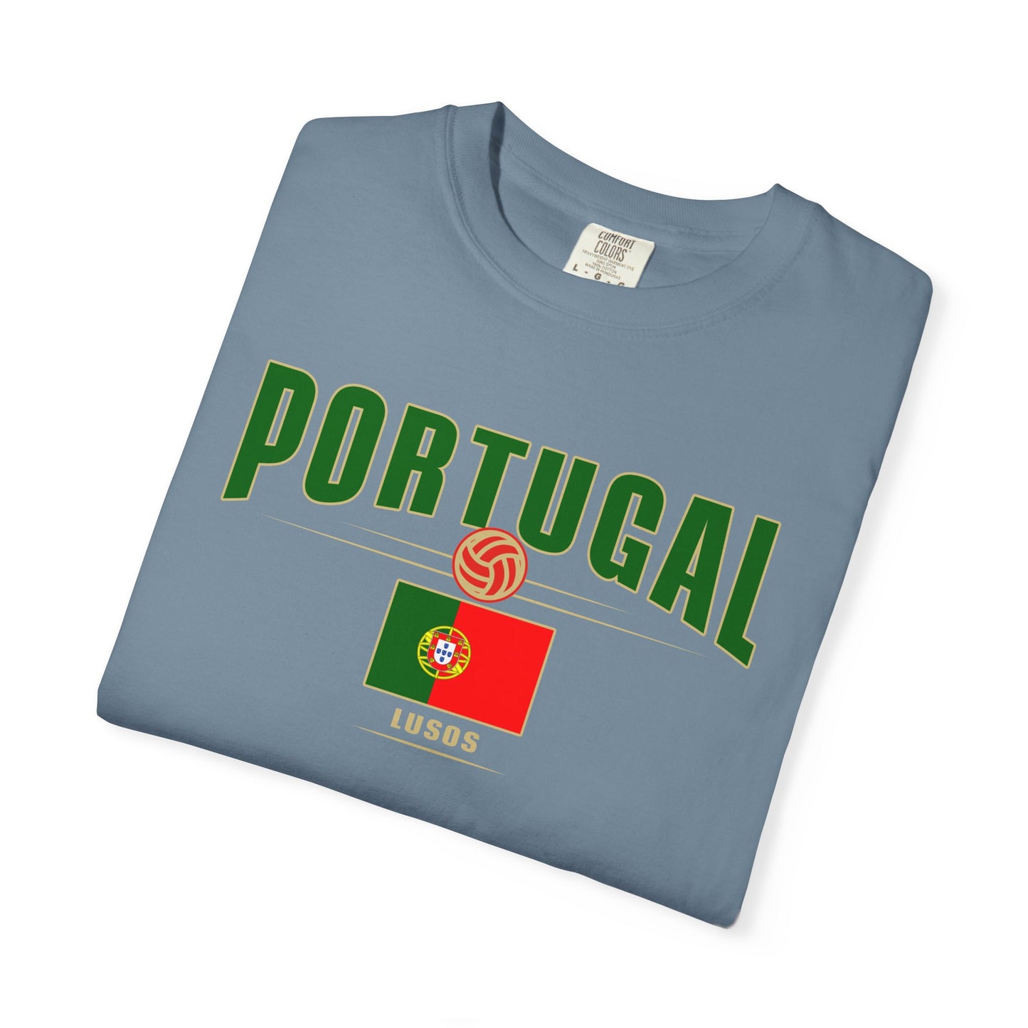 Portugal Garment-Dyed Unisex T-shirt - Perfect for Sports Events & Celebrations