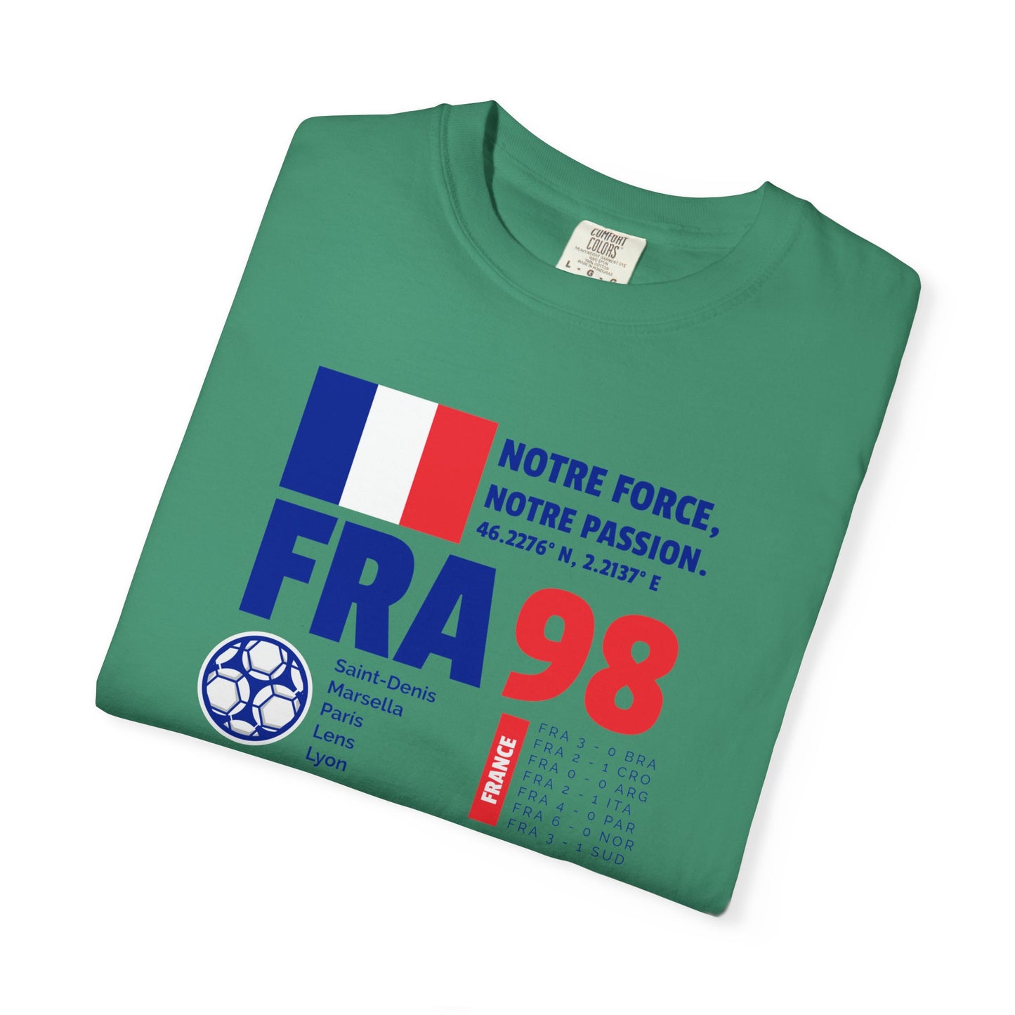 Unisex T-shirt France 98 Victory Celebrate French Passion