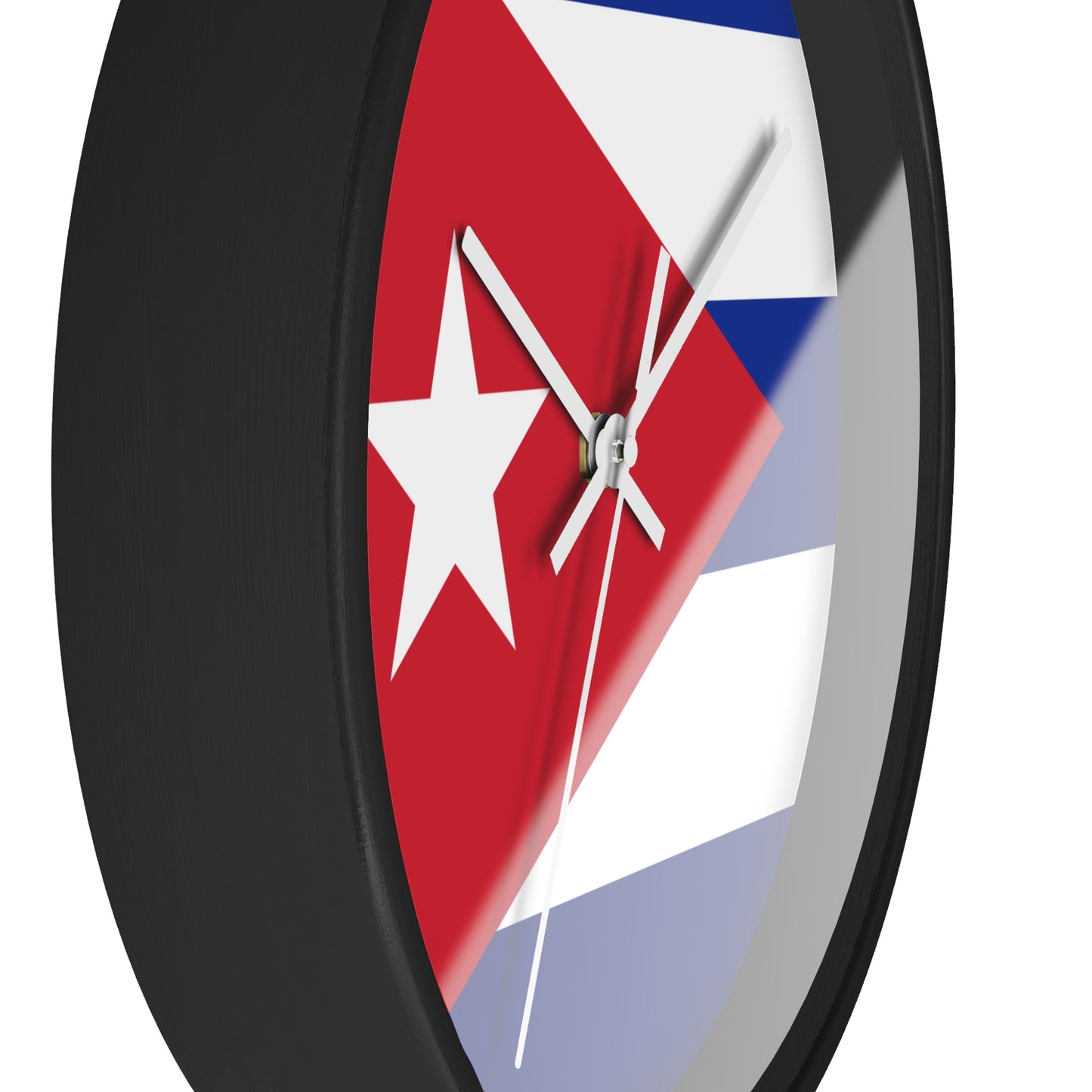 Cuban Flag Wall Clock – Vibrant Decor for Home & Office