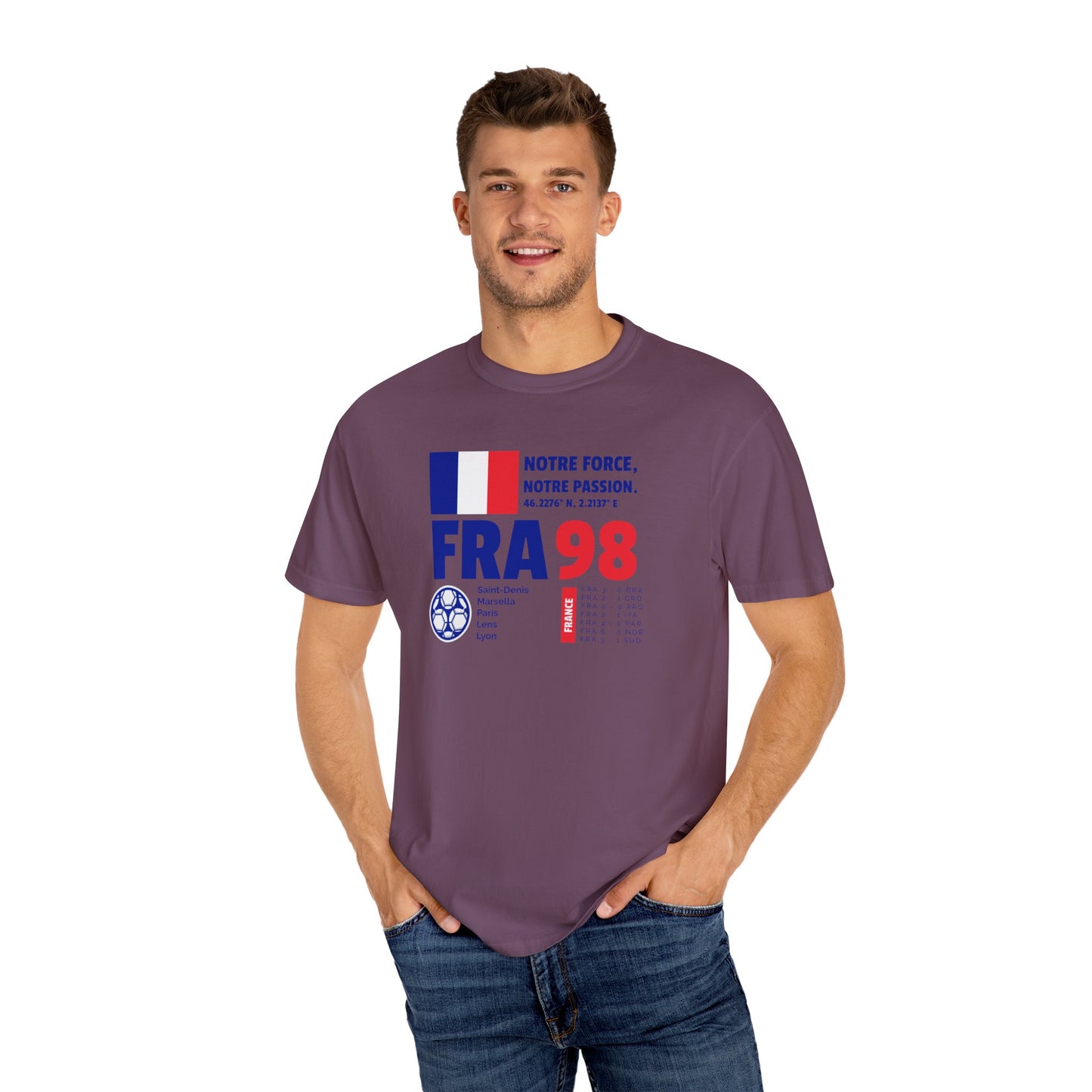 Unisex T-shirt France 98 Victory Celebrate French Passion